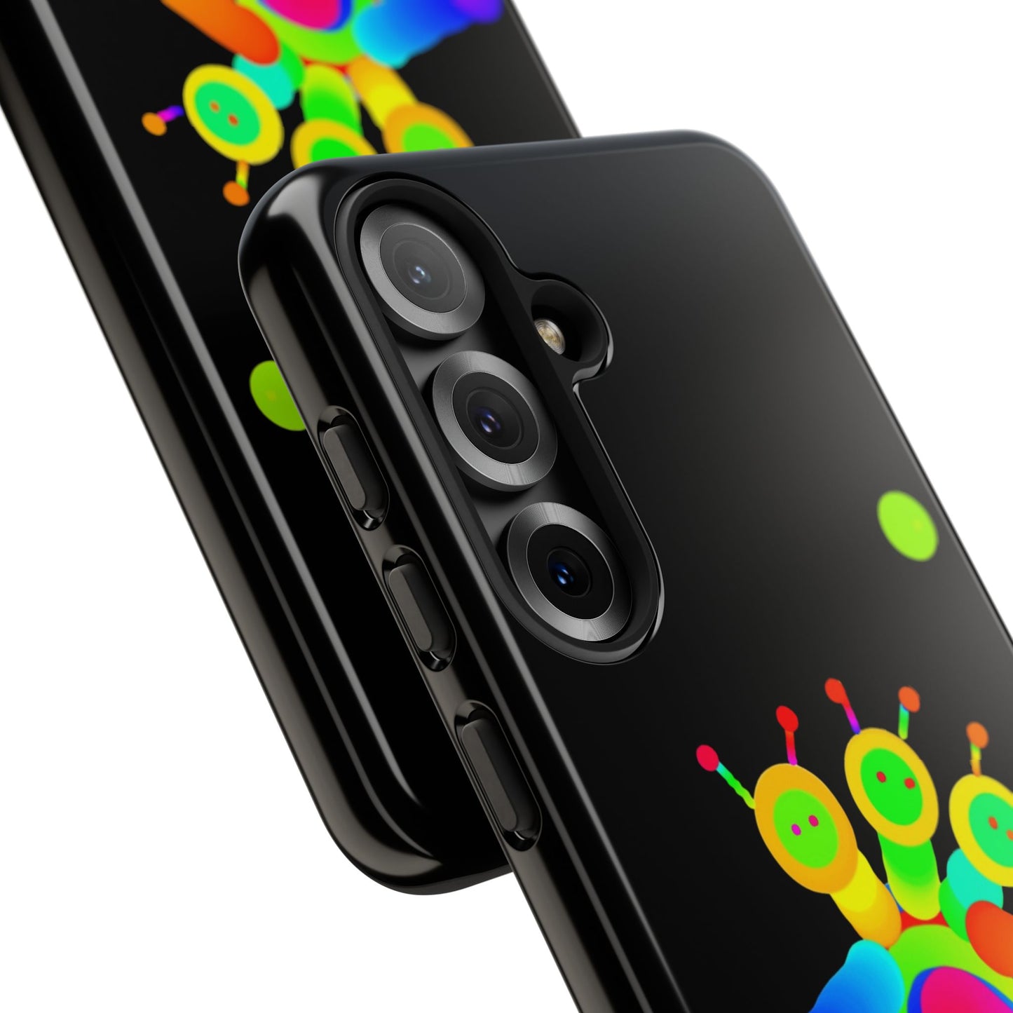 Three Headed Martian with Green Moon / Phone Cases