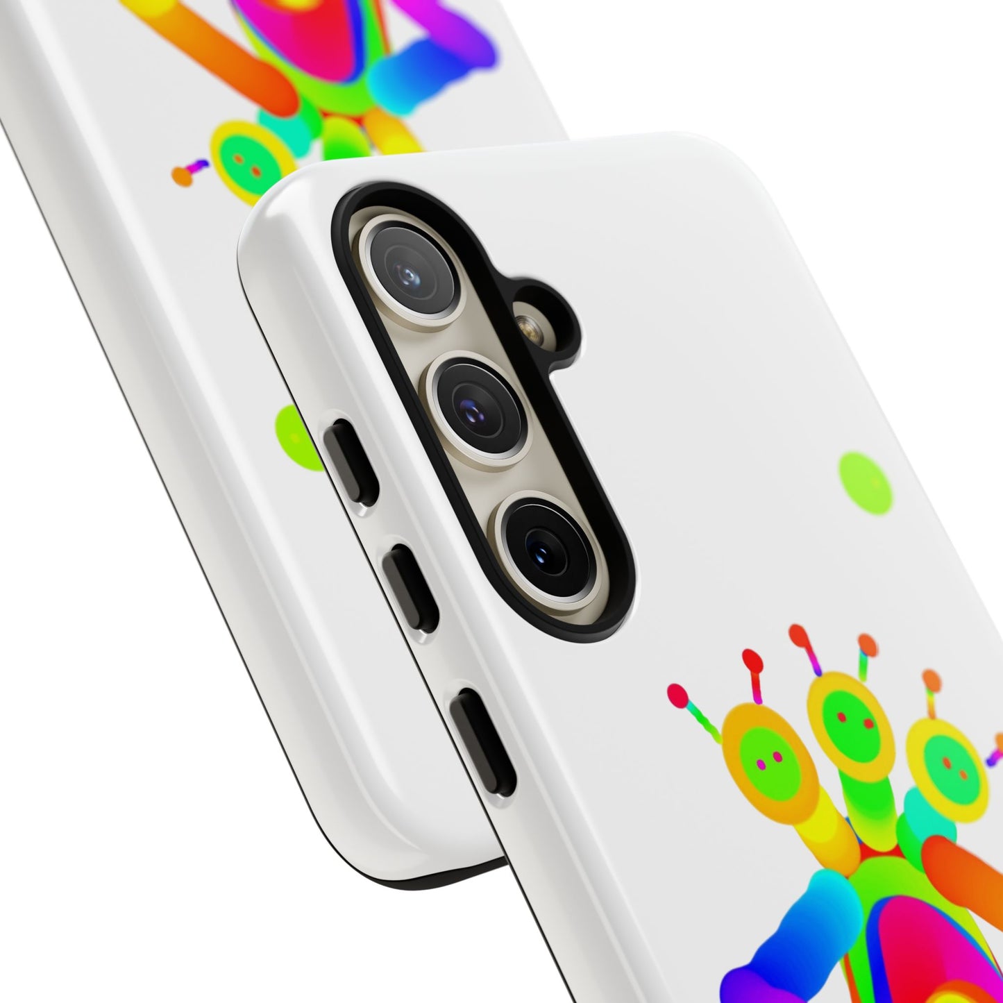 Three Headed Martian with Green Moon / Phone Cases