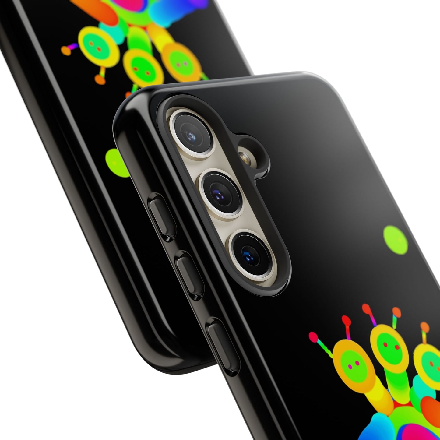 Three Headed Martian with Green Moon / Phone Cases