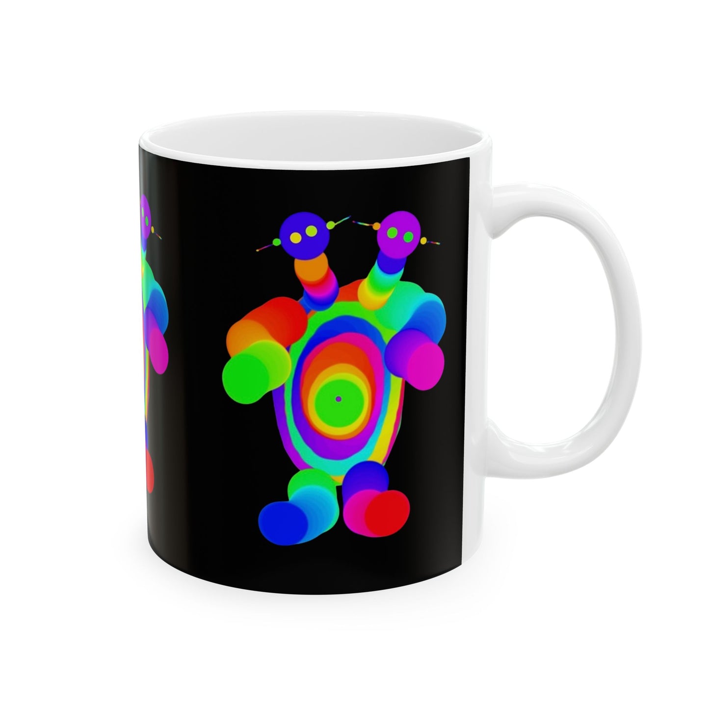 Two Headed Martian Ceramic Mug, (11oz, 15oz)