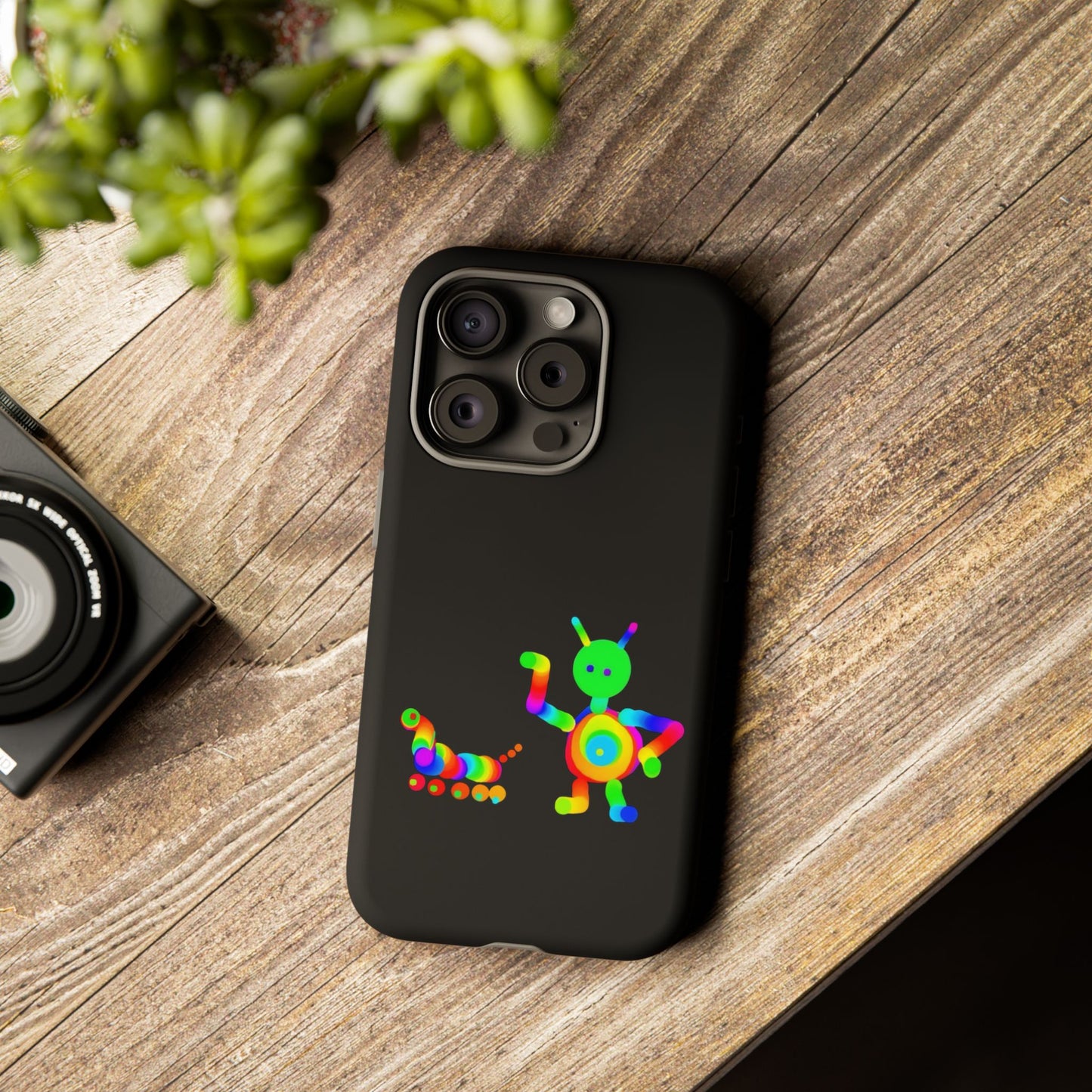 Martian with 5 Wheeled Friend / Phone Cases
