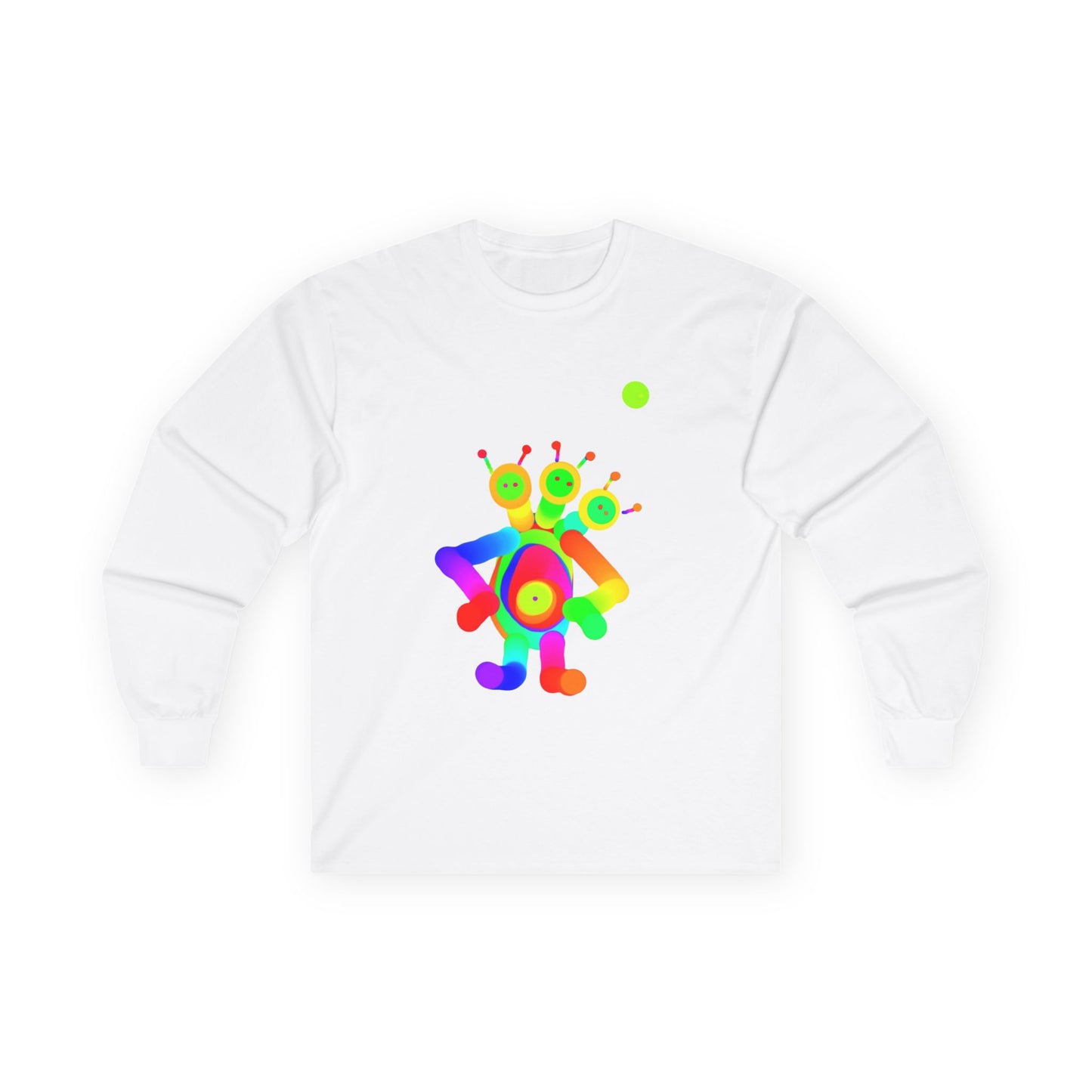 Three Headed Martian Adult Long Sleeve T ShirtUnisex Ultra Cotton Long Sleeve Tee