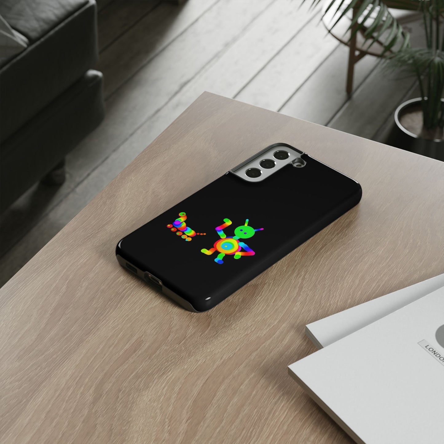 Martian with 5 Wheeled Friend / Phone Cases
