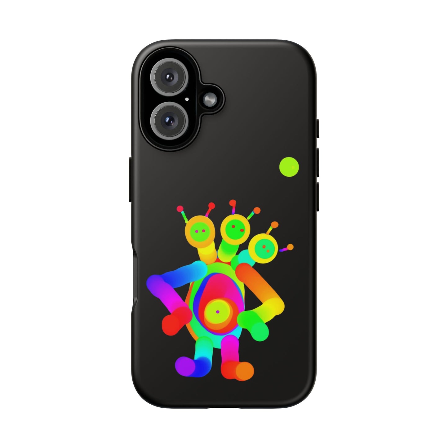 Three Headed Martian with Green Moon / Phone Cases
