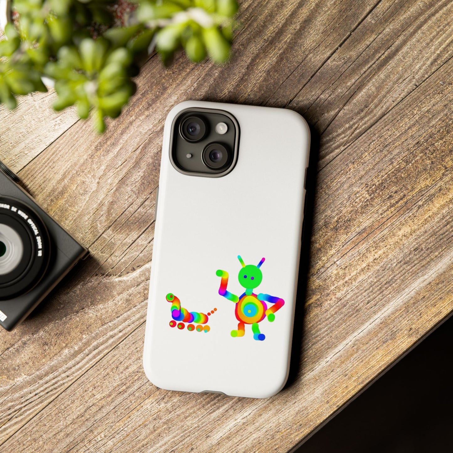 Martian with 5 Wheeled Friend / Phone Cases