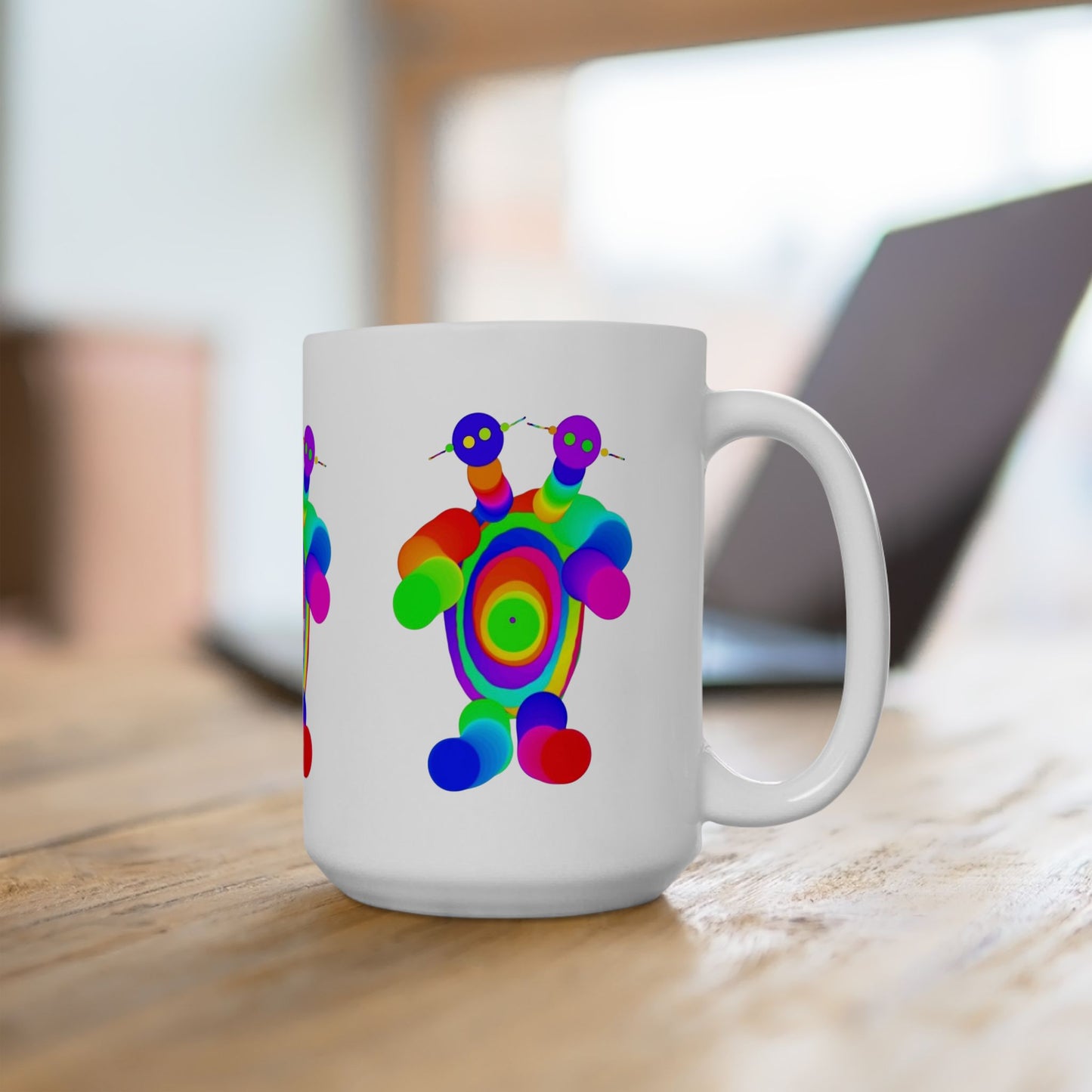 Two Headed Martian Ceramic Mug, (11oz, 15oz)