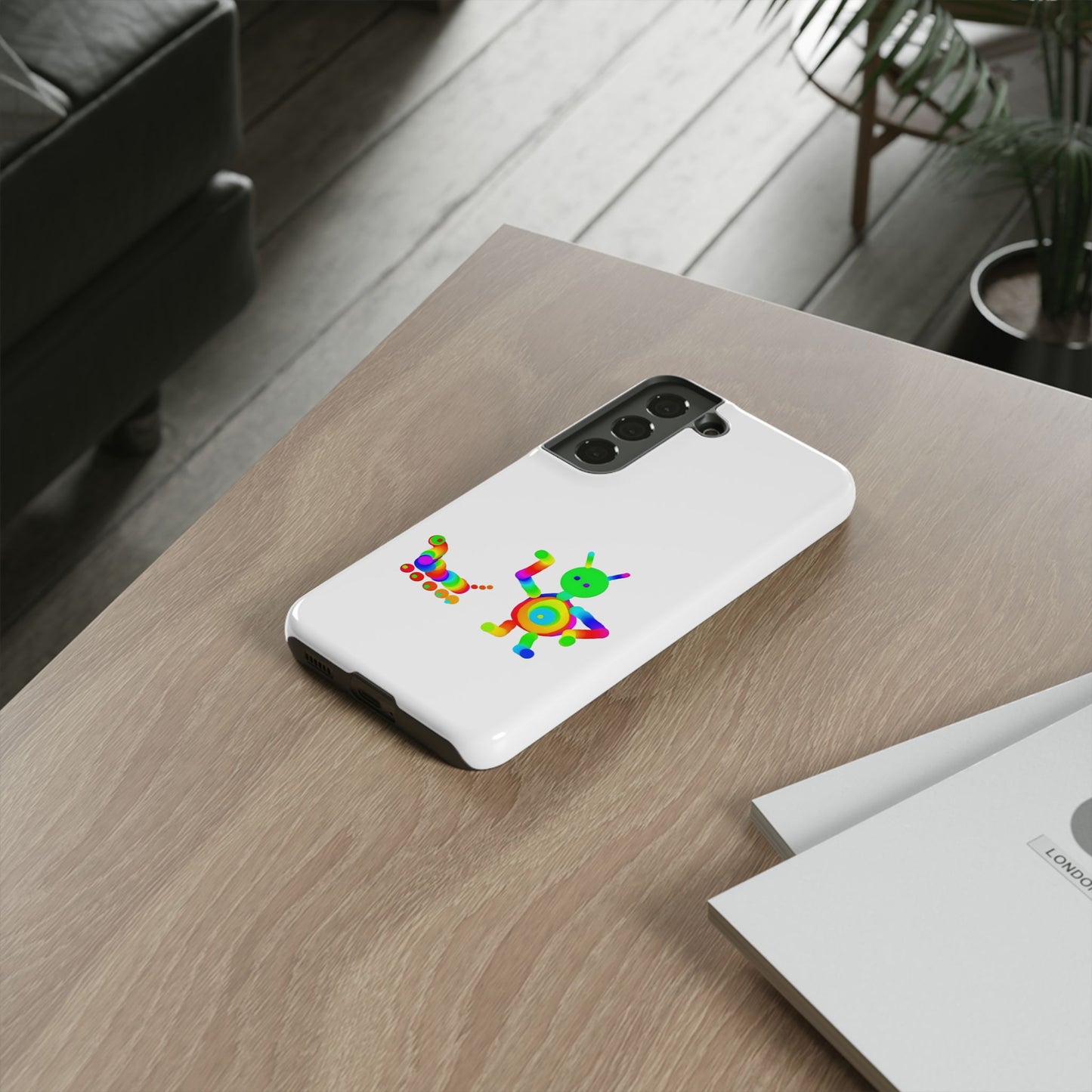 Martian with 5 Wheeled Friend / Phone Cases