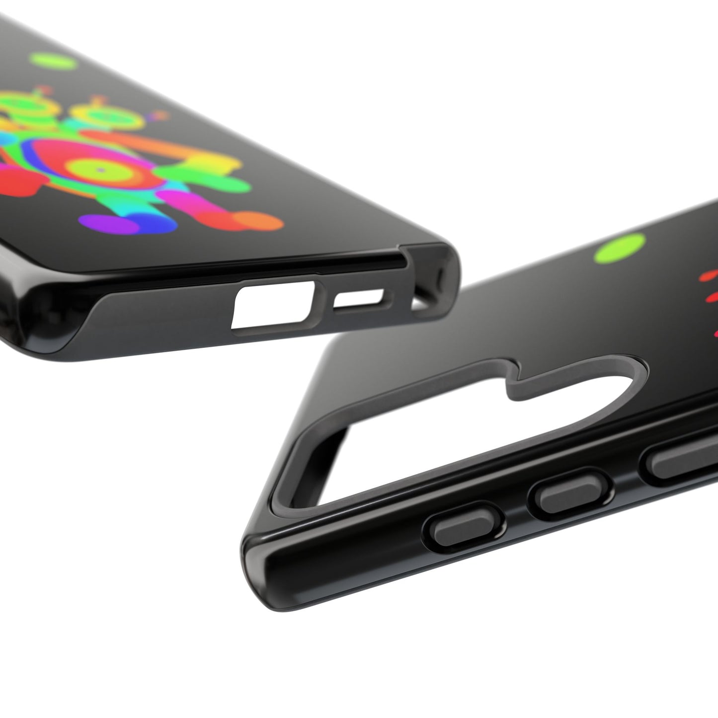 Three Headed Martian with Green Moon / Phone Cases