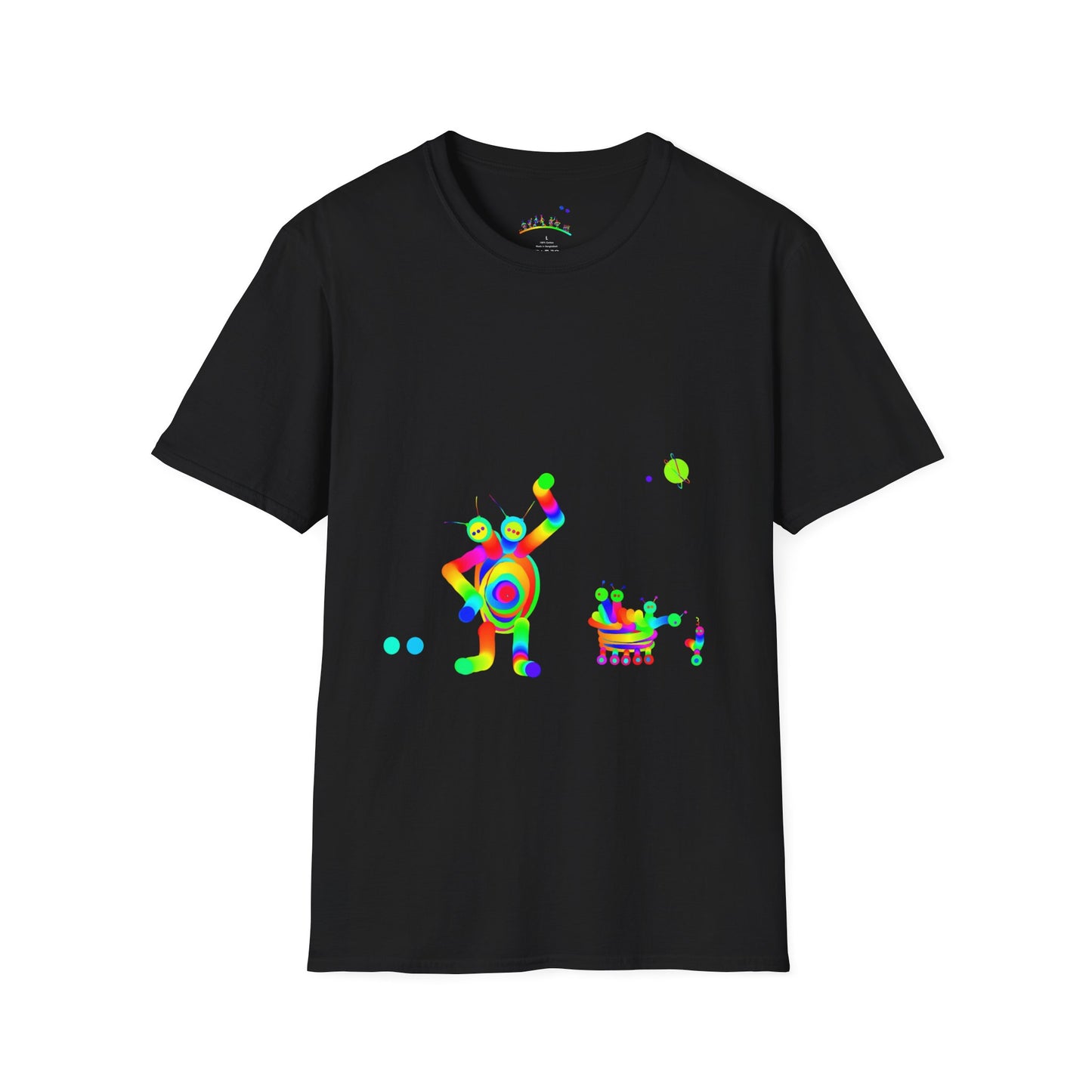 Two Headed Martian with Friends / Unisex Softstyle T-Shirt