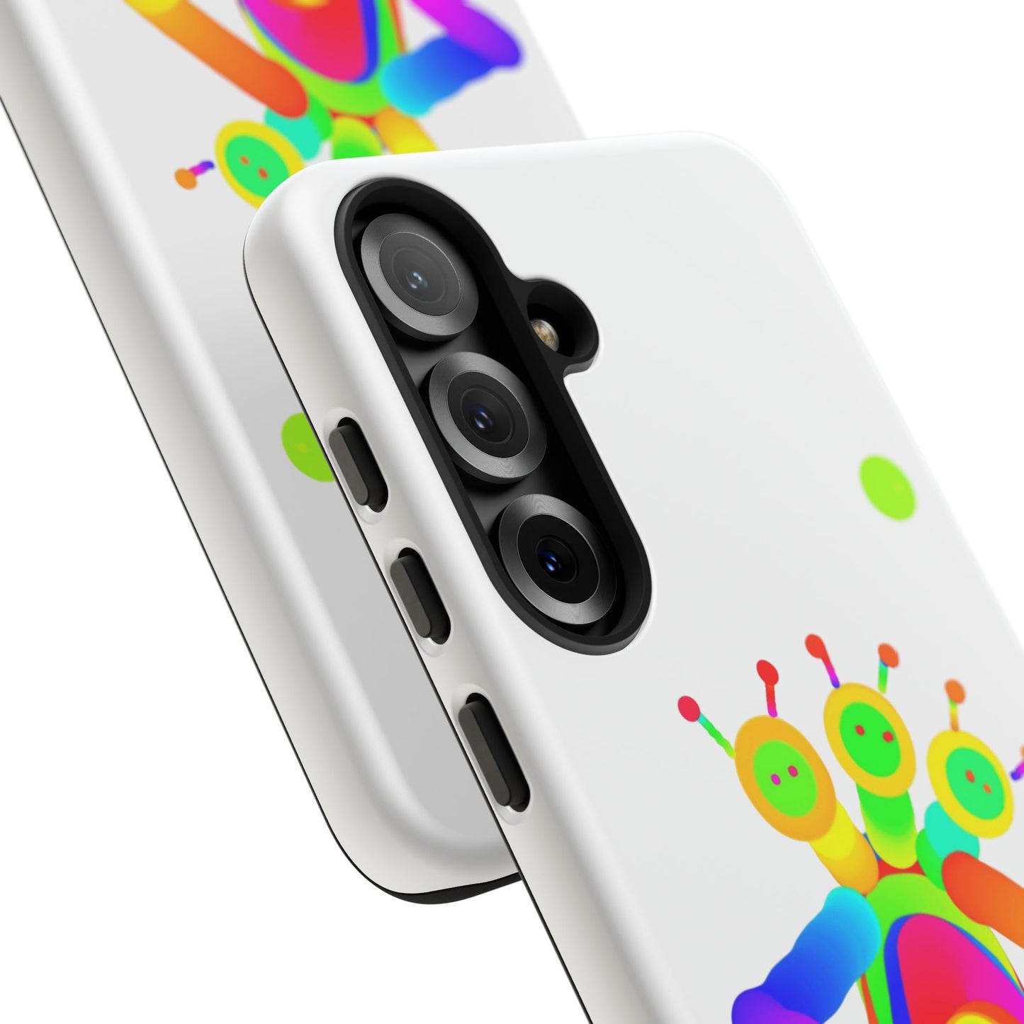 Three Headed Martian with Green Moon / Phone Cases