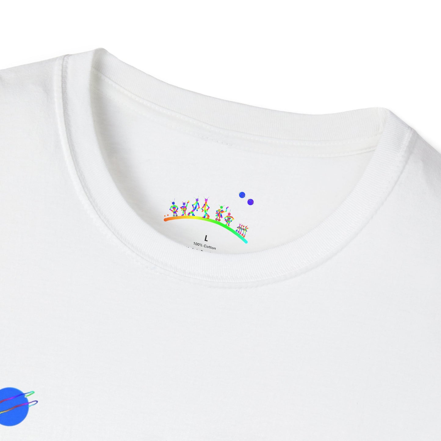 Martian with Flowers and Friend / Unisex Softstyle T-Shirt