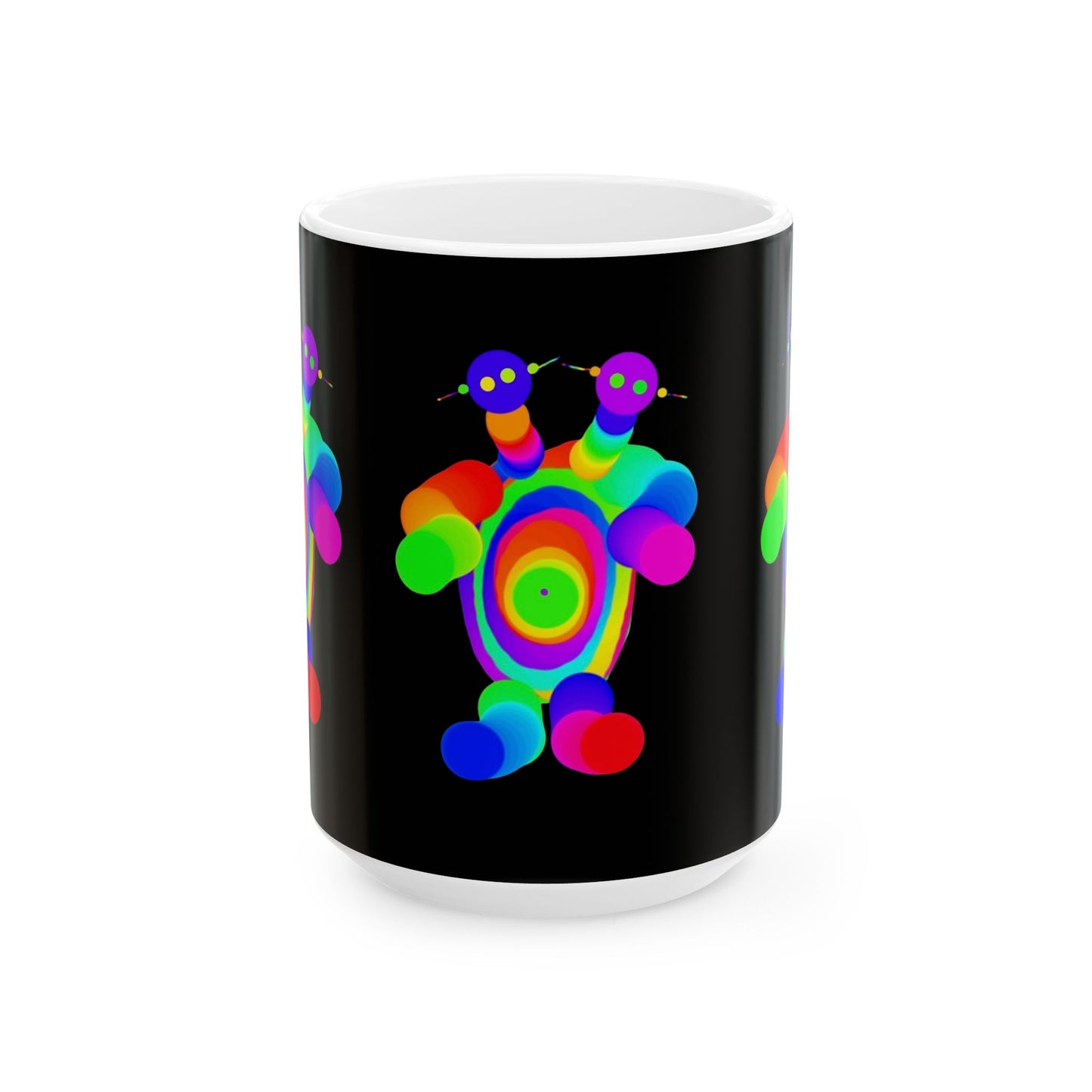 Two Headed Martian Ceramic Mug, (11oz, 15oz)