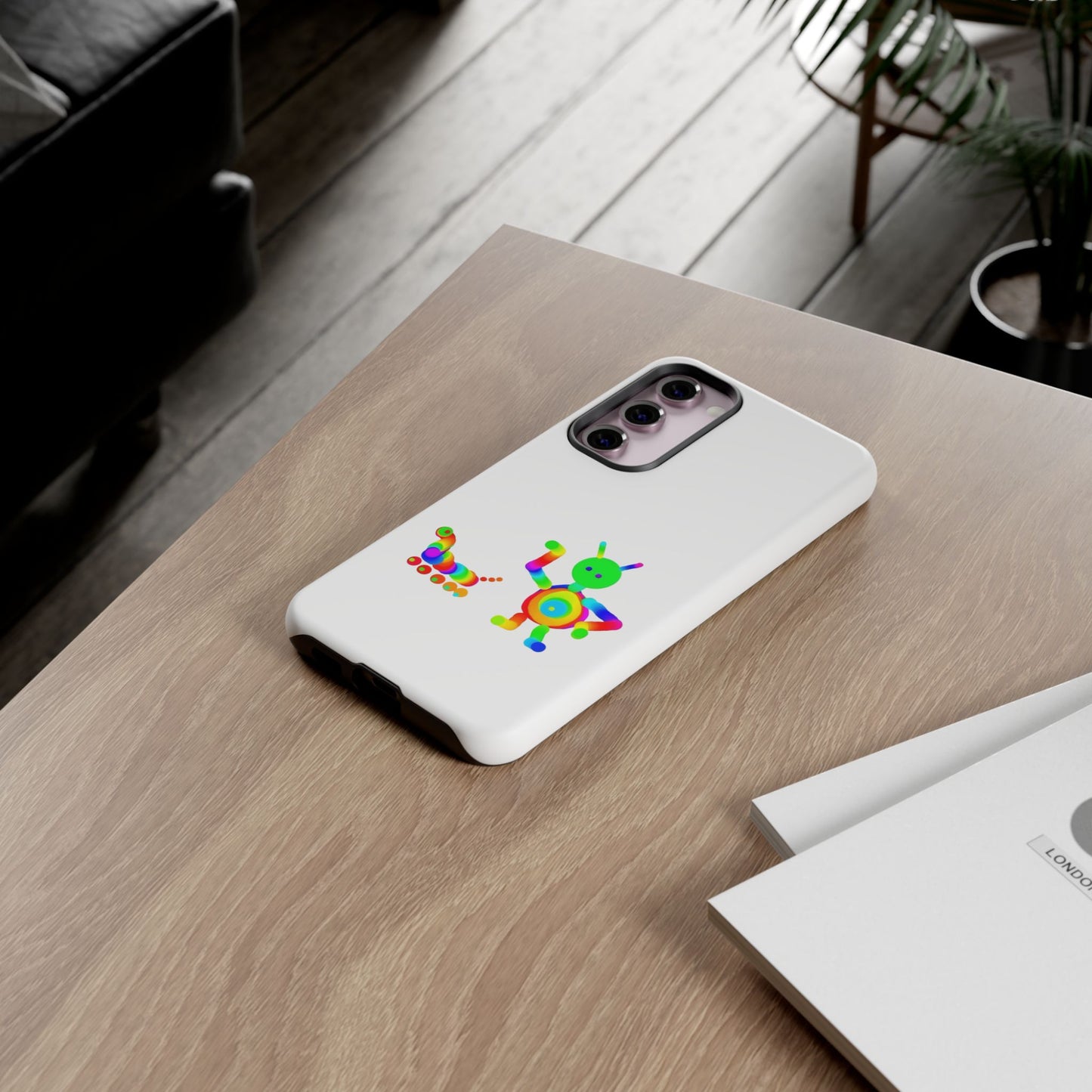 Martian with 5 Wheeled Friend / Phone Cases