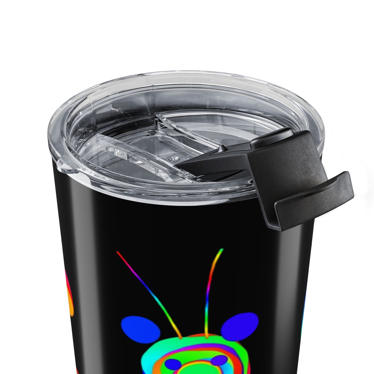 Marty Martians Cute Animal Tumbler Black 20oz