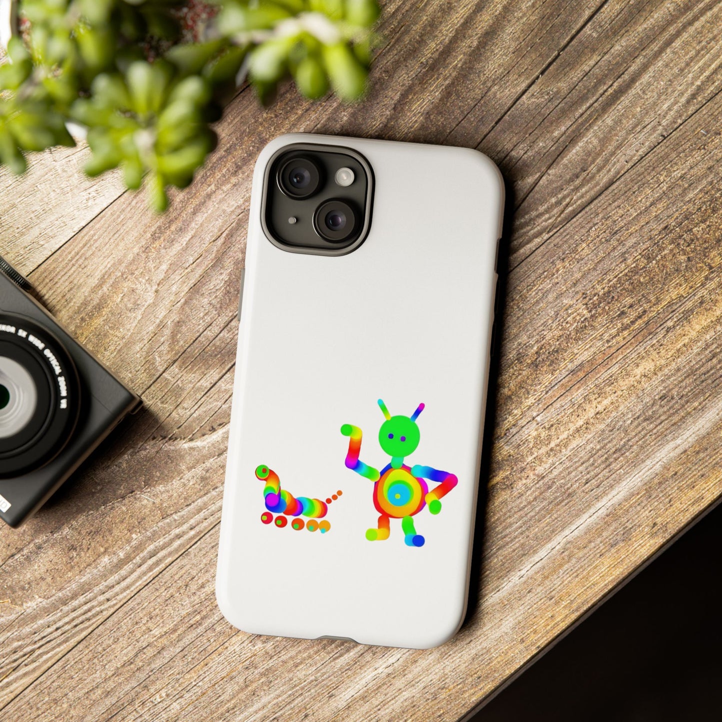 Martian with 5 Wheeled Friend / Phone Cases