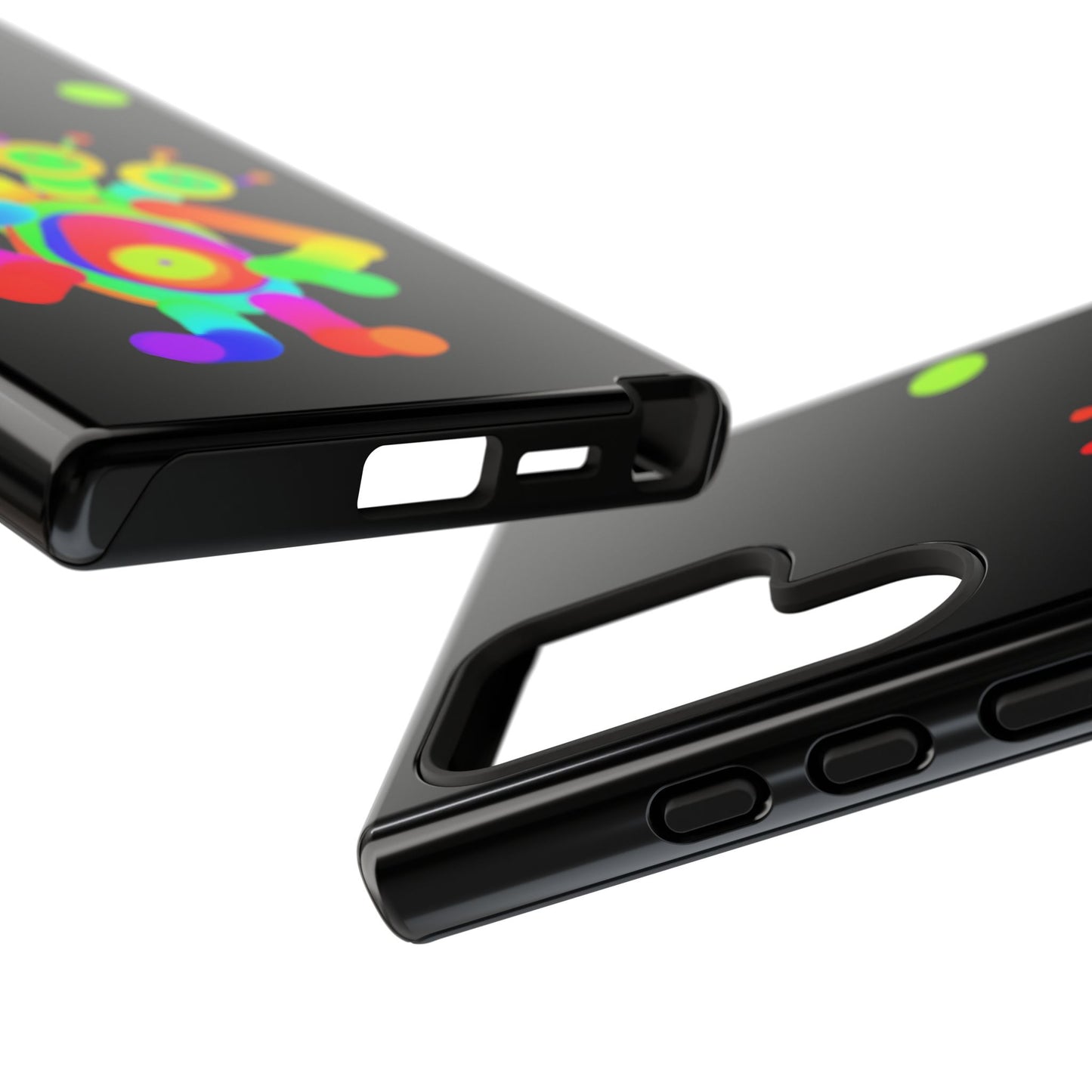 Three Headed Martian with Green Moon / Phone Cases