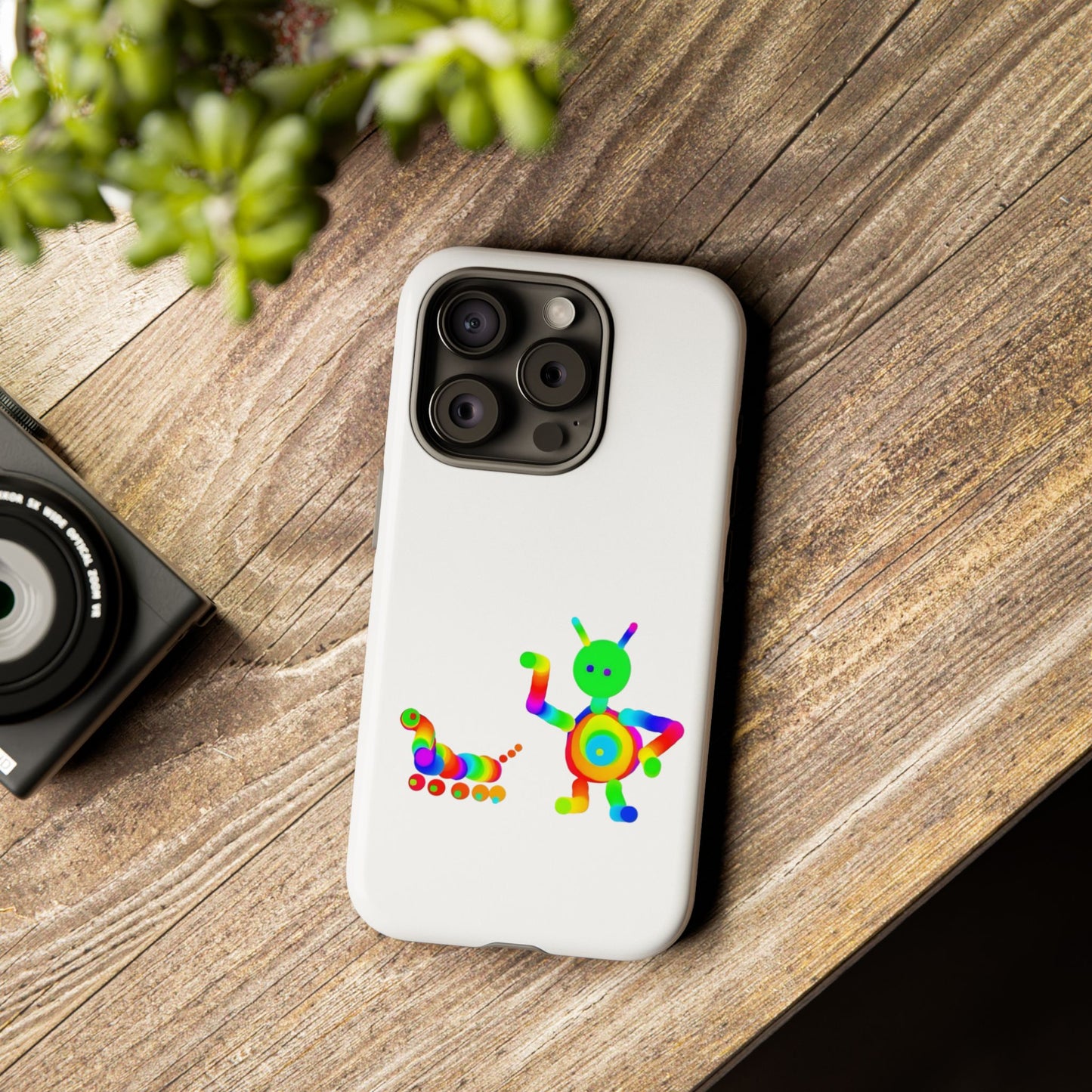 Martian with 5 Wheeled Friend / Phone Cases