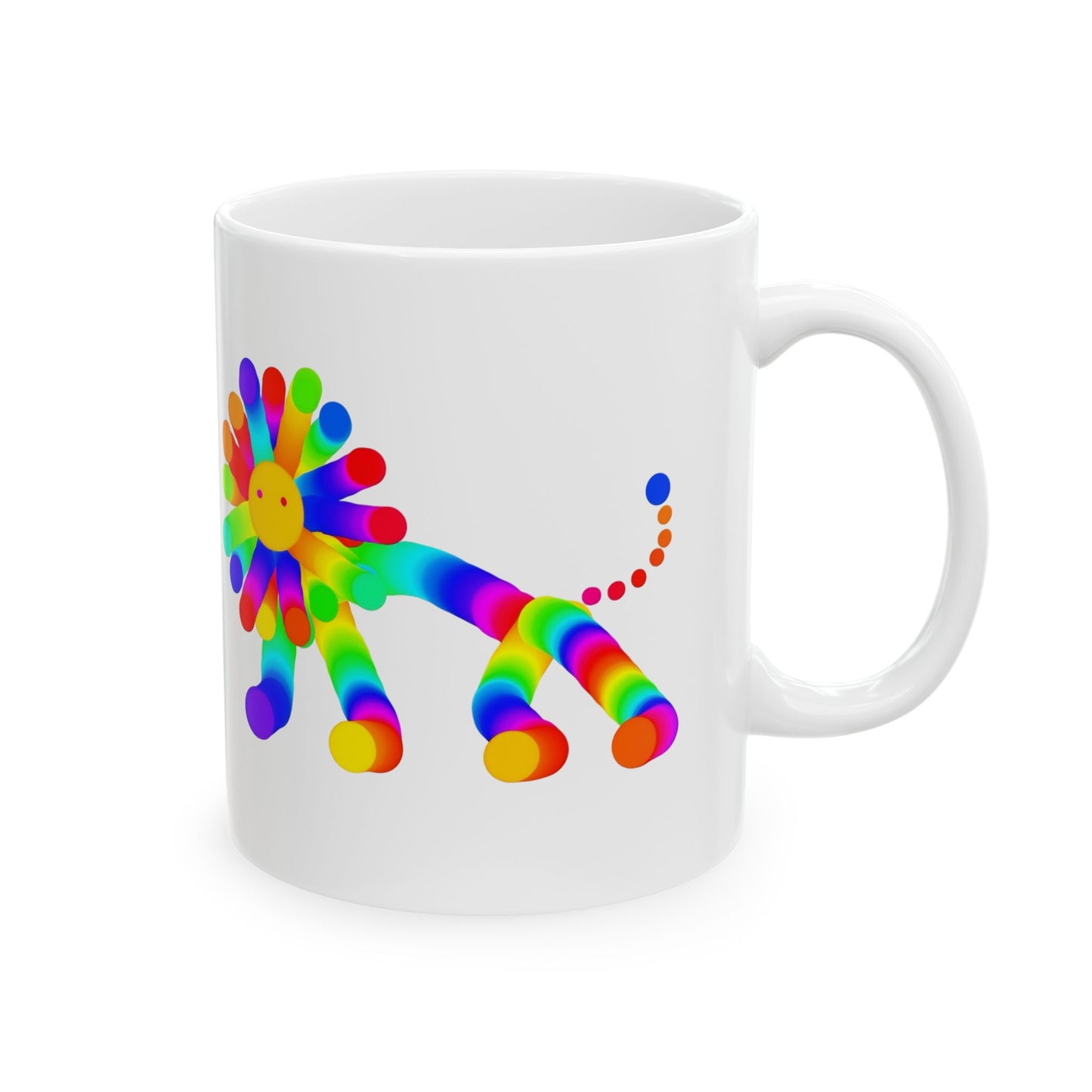 Martian Lion Ceramic Mug, (11oz, 15oz)