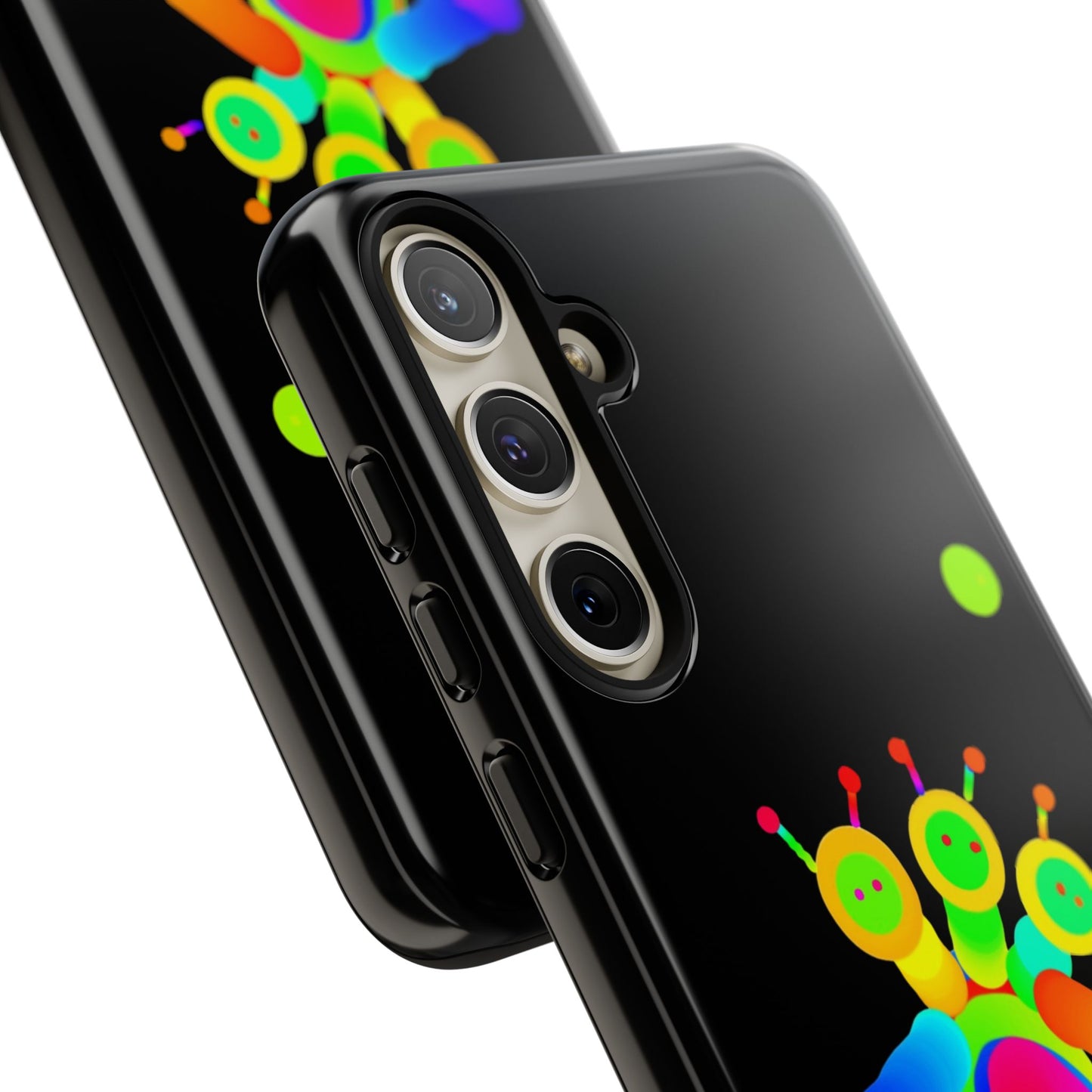 Three Headed Martian with Green Moon / Phone Cases