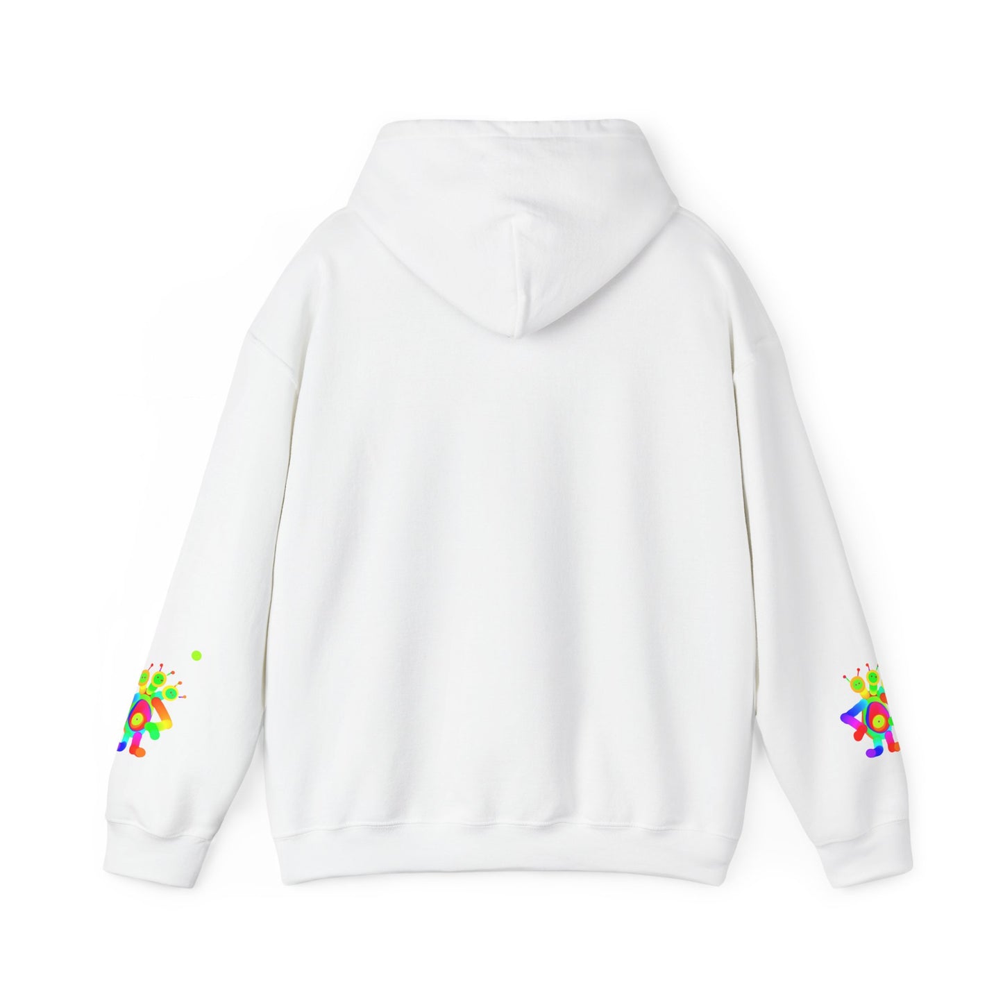 Waving Martian with Little Friend / Unisex Heavy Blend™ Hooded Sweatshirt