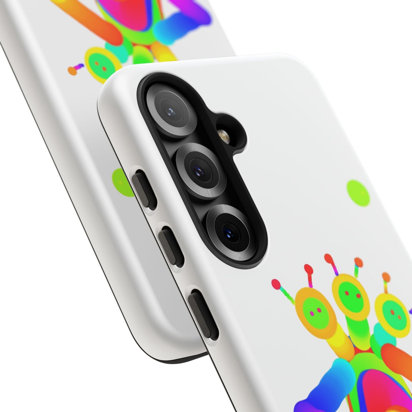 Three Headed Martian with Green Moon / Phone Cases