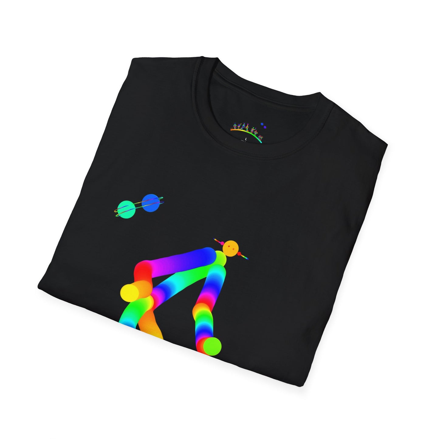 Martian with Flowers and Friend / Unisex Softstyle T-Shirt
