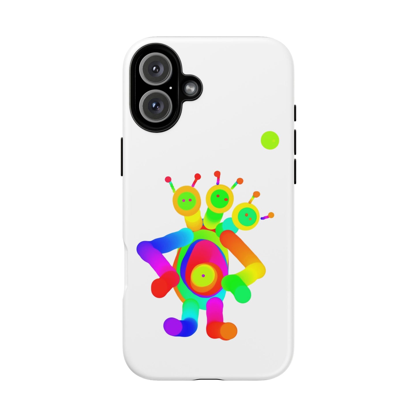 Three Headed Martian with Green Moon / Phone Cases