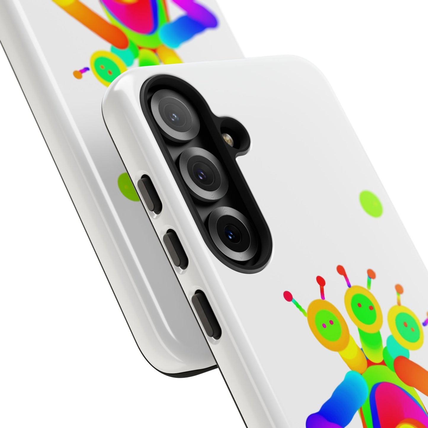Three Headed Martian with Green Moon / Phone Cases