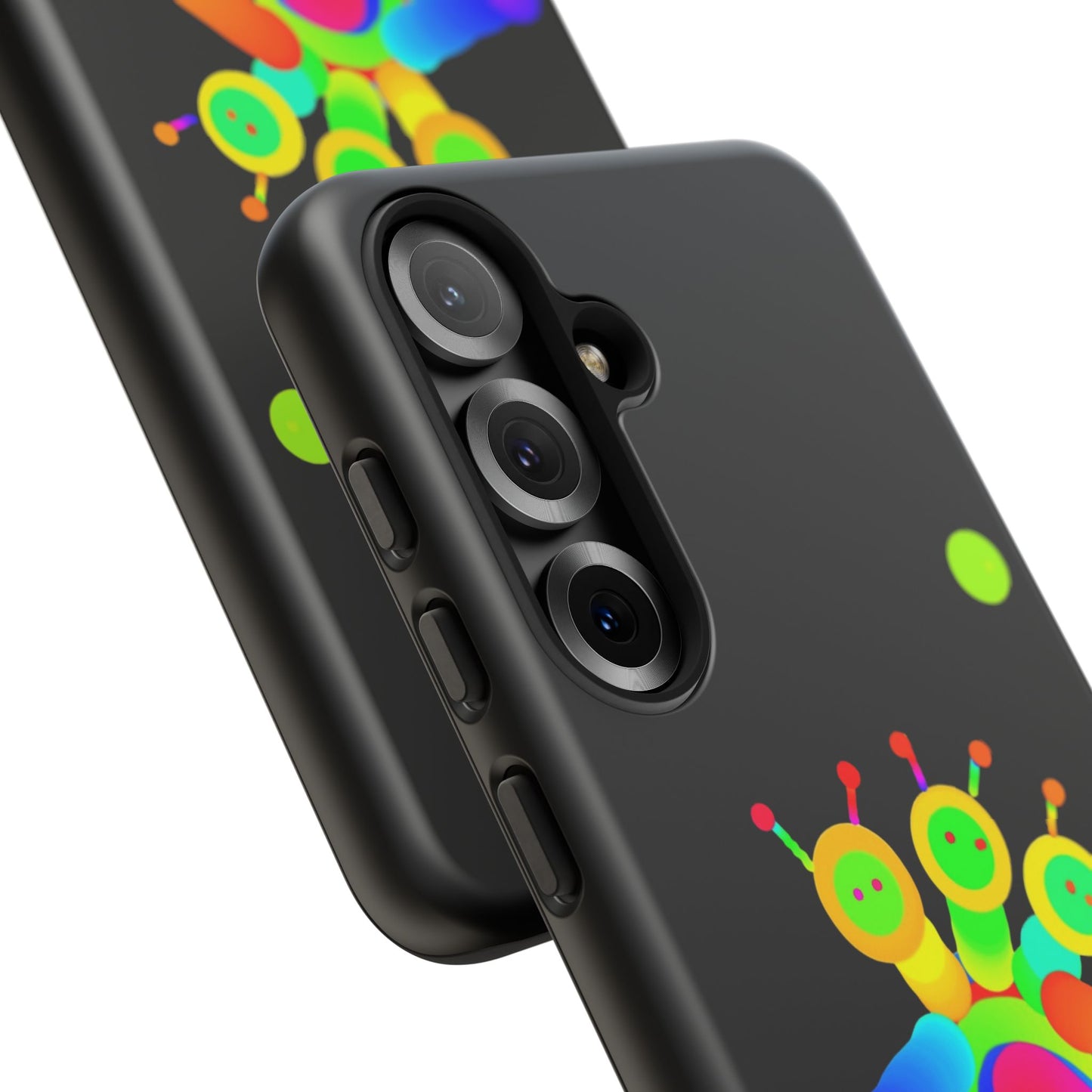 Three Headed Martian with Green Moon / Phone Cases