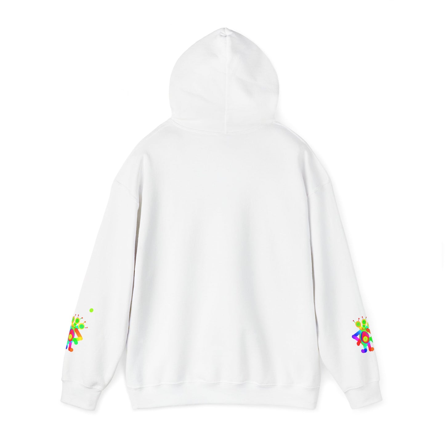 Waving Martian with Little Friend / Unisex Heavy Blend™ Hooded Sweatshirt