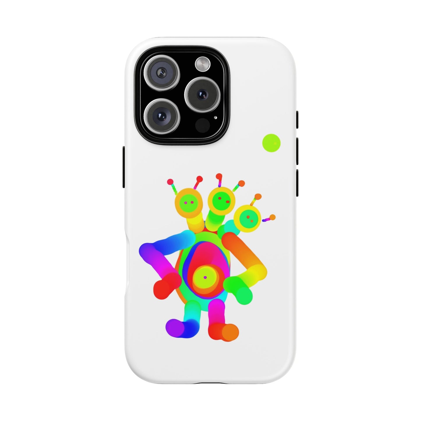 Three Headed Martian with Green Moon / Phone Cases