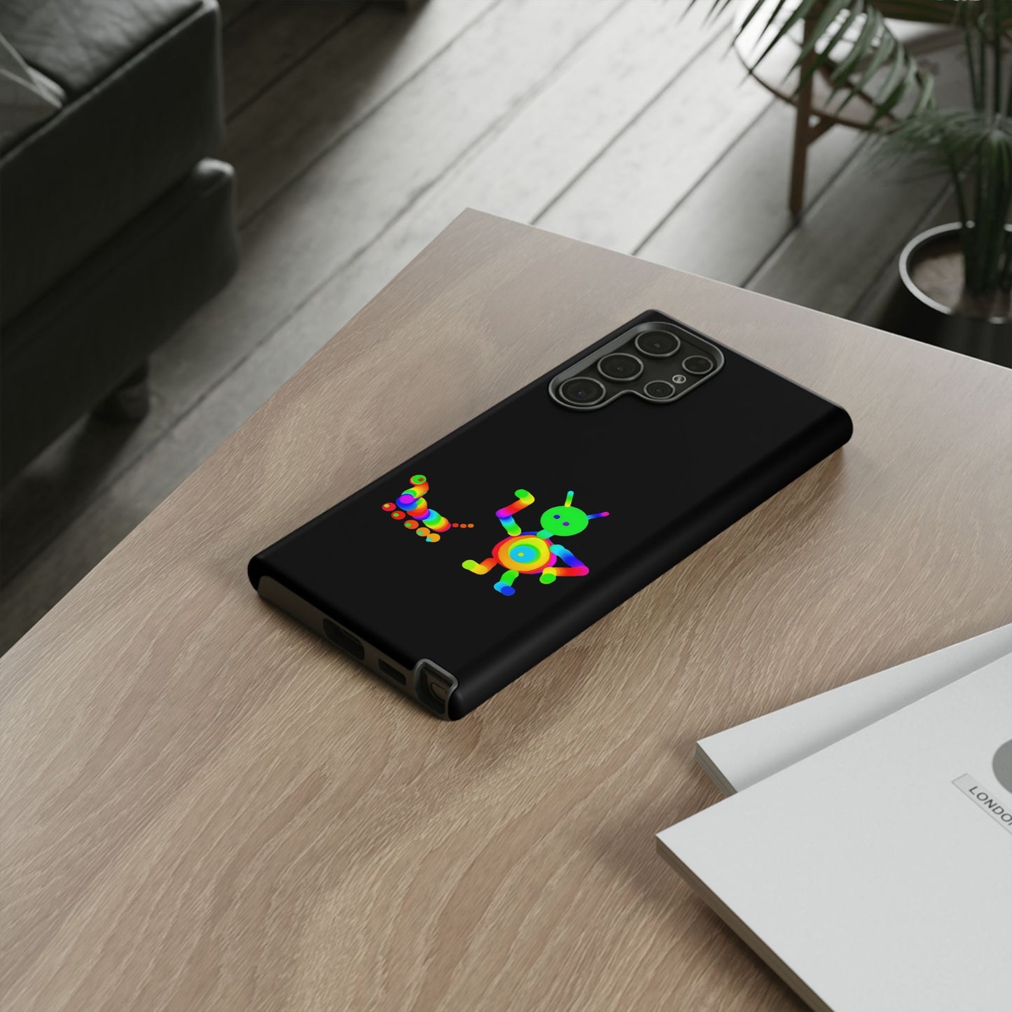 Martian with 5 Wheeled Friend / Phone Cases