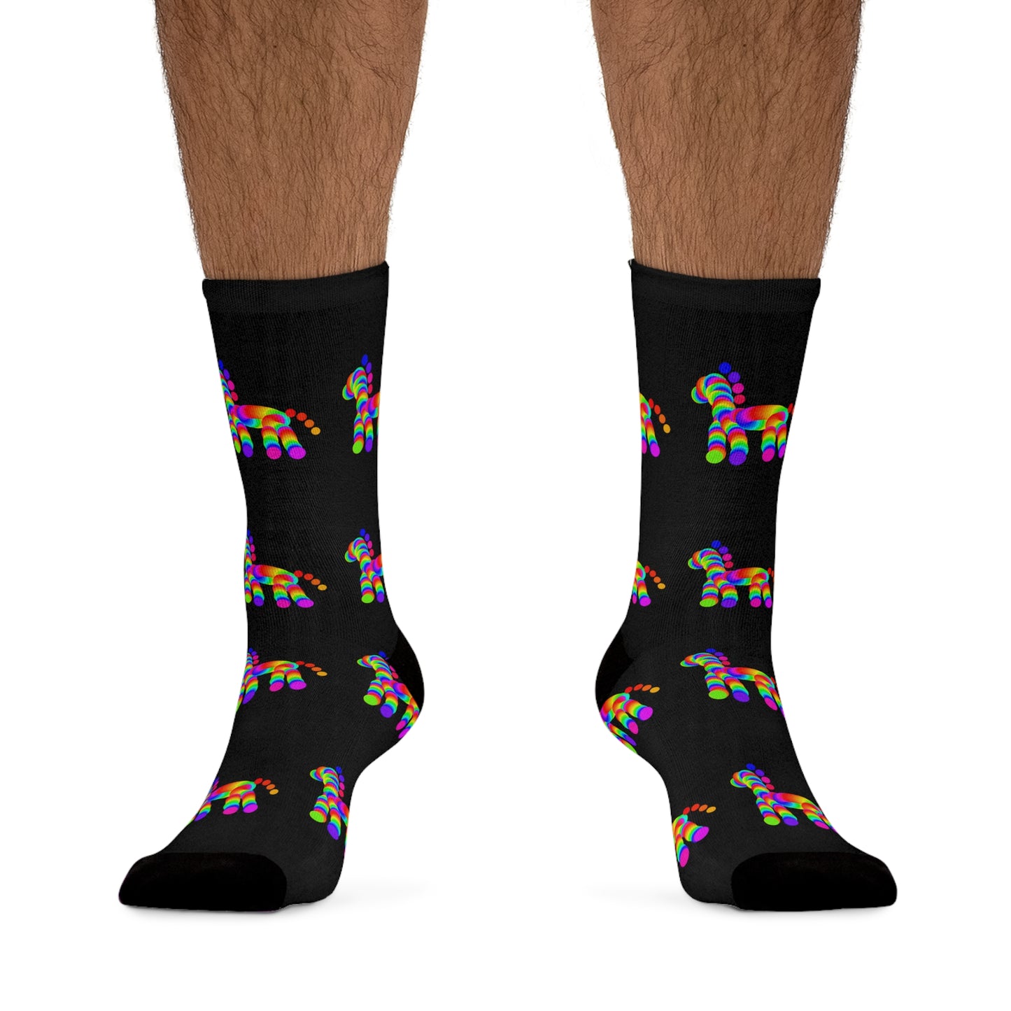 Martian Animal / Black / Recycled Poly Socks