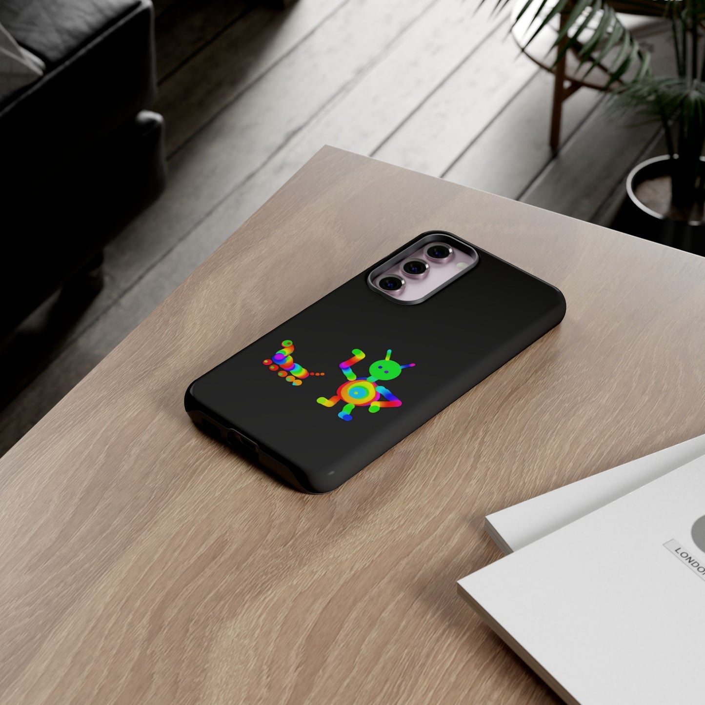 Martian with 5 Wheeled Friend / Phone Cases