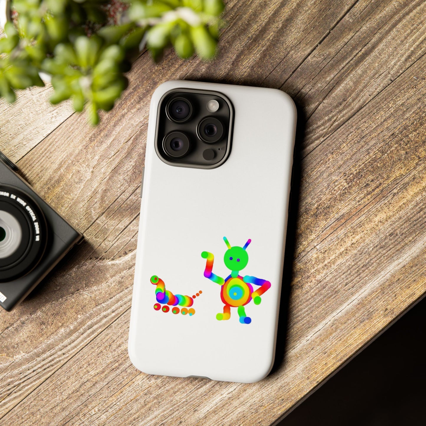 Martian with 5 Wheeled Friend / Phone Cases
