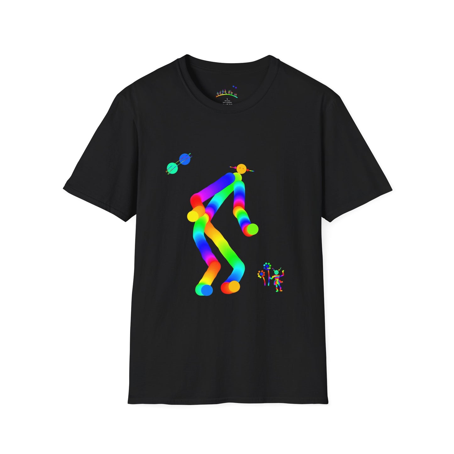 Martian with Flowers and Friend / Unisex Softstyle T-Shirt