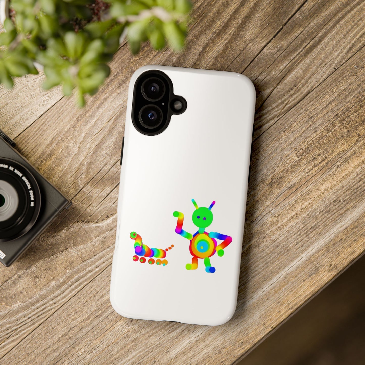 Martian with 5 Wheeled Friend / Phone Cases