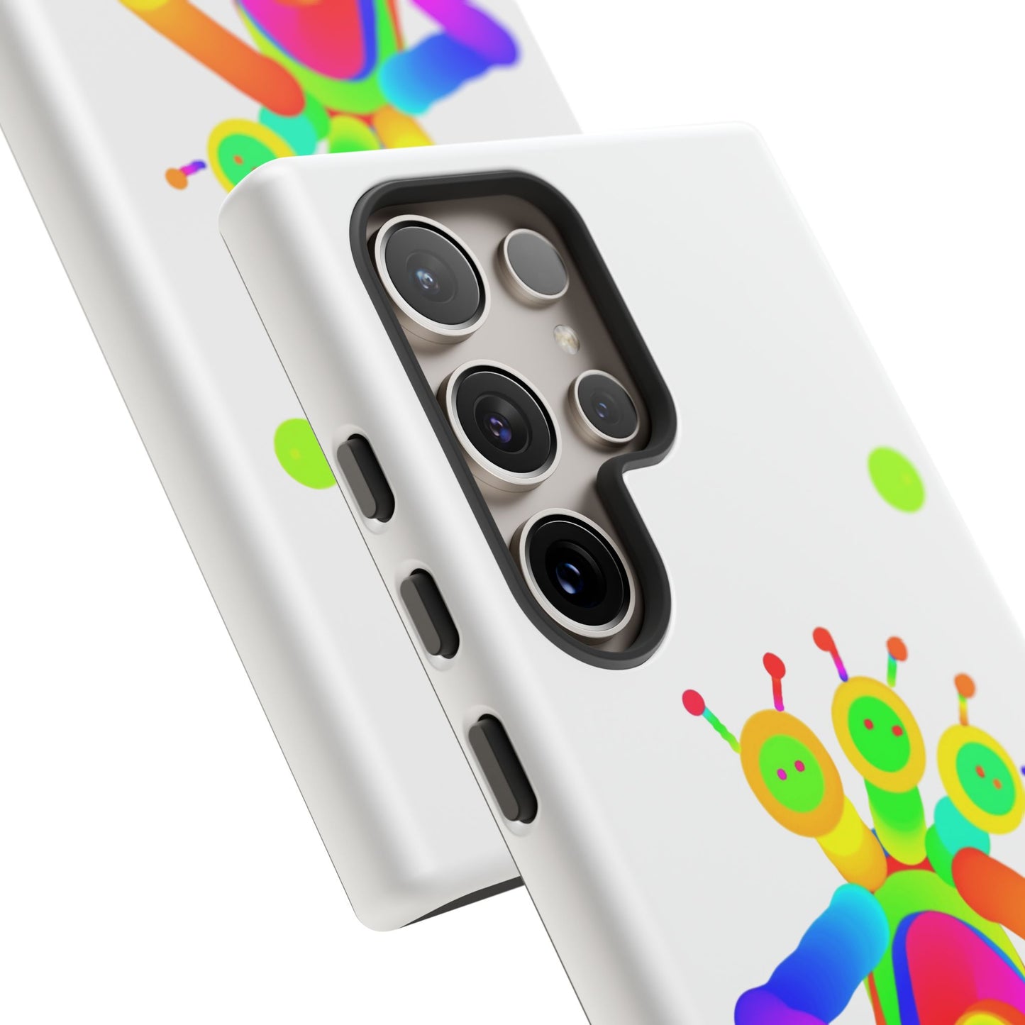 Three Headed Martian with Green Moon / Phone Cases