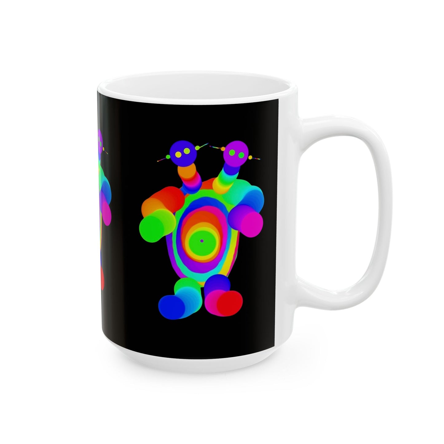 Two Headed Martian Ceramic Mug, (11oz, 15oz)