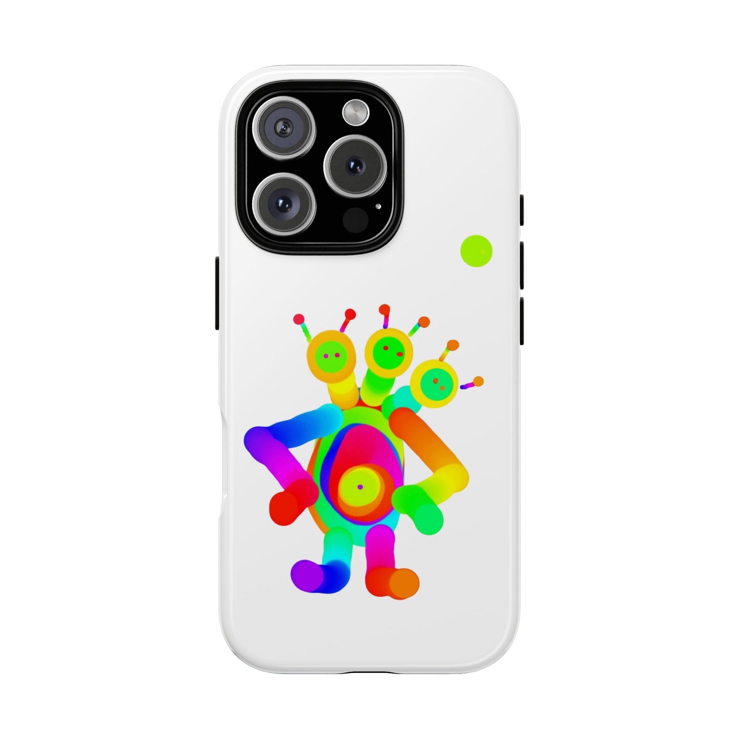 Three Headed Martian with Green Moon / Phone Cases