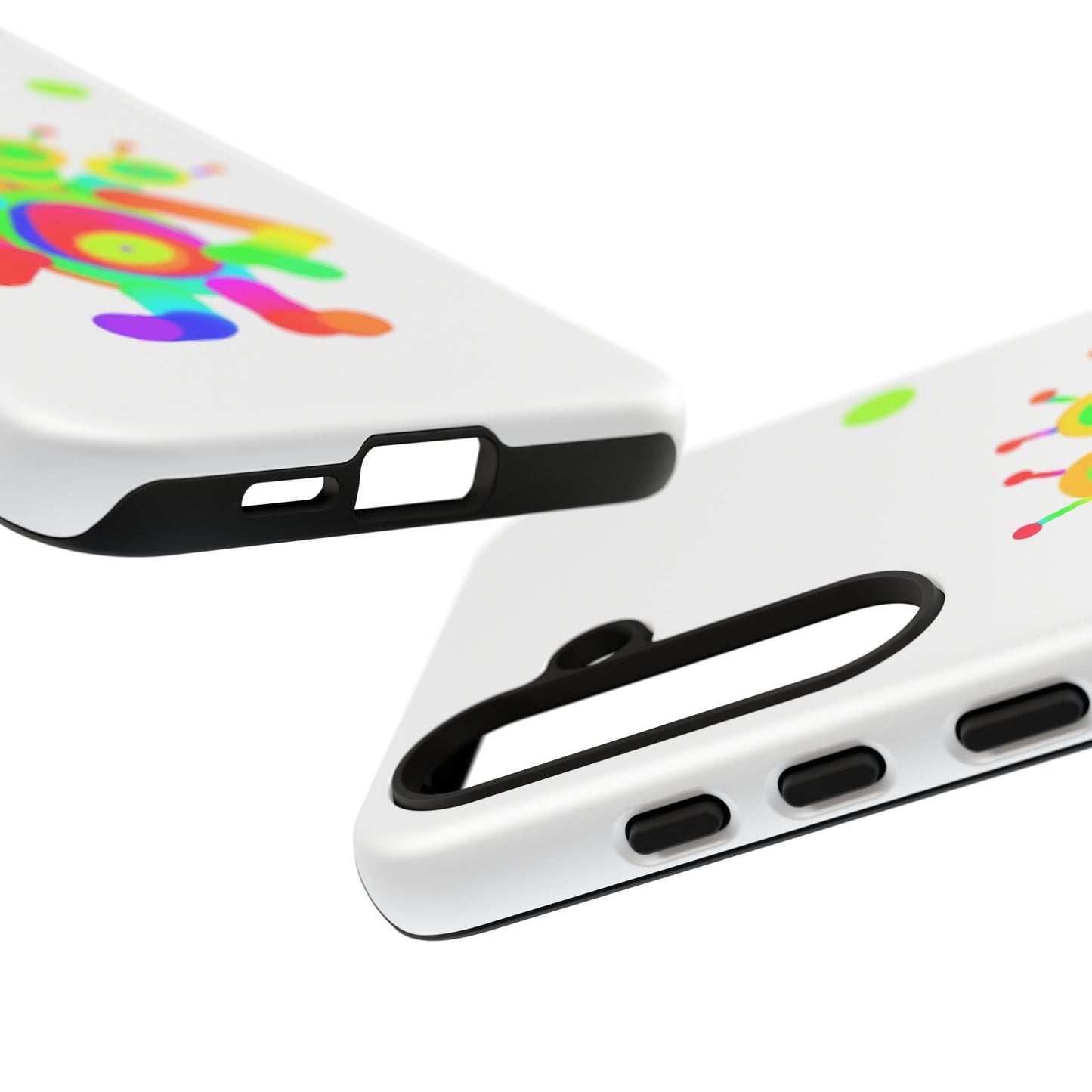 Three Headed Martian with Green Moon / Phone Cases