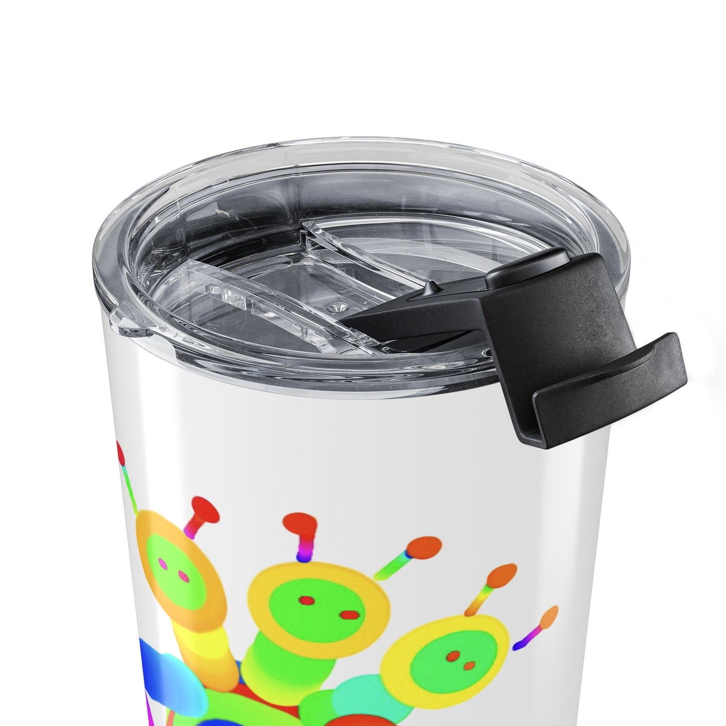 Marty Martians 3 Headed Martian with Robot Friend Tumbler 20oz