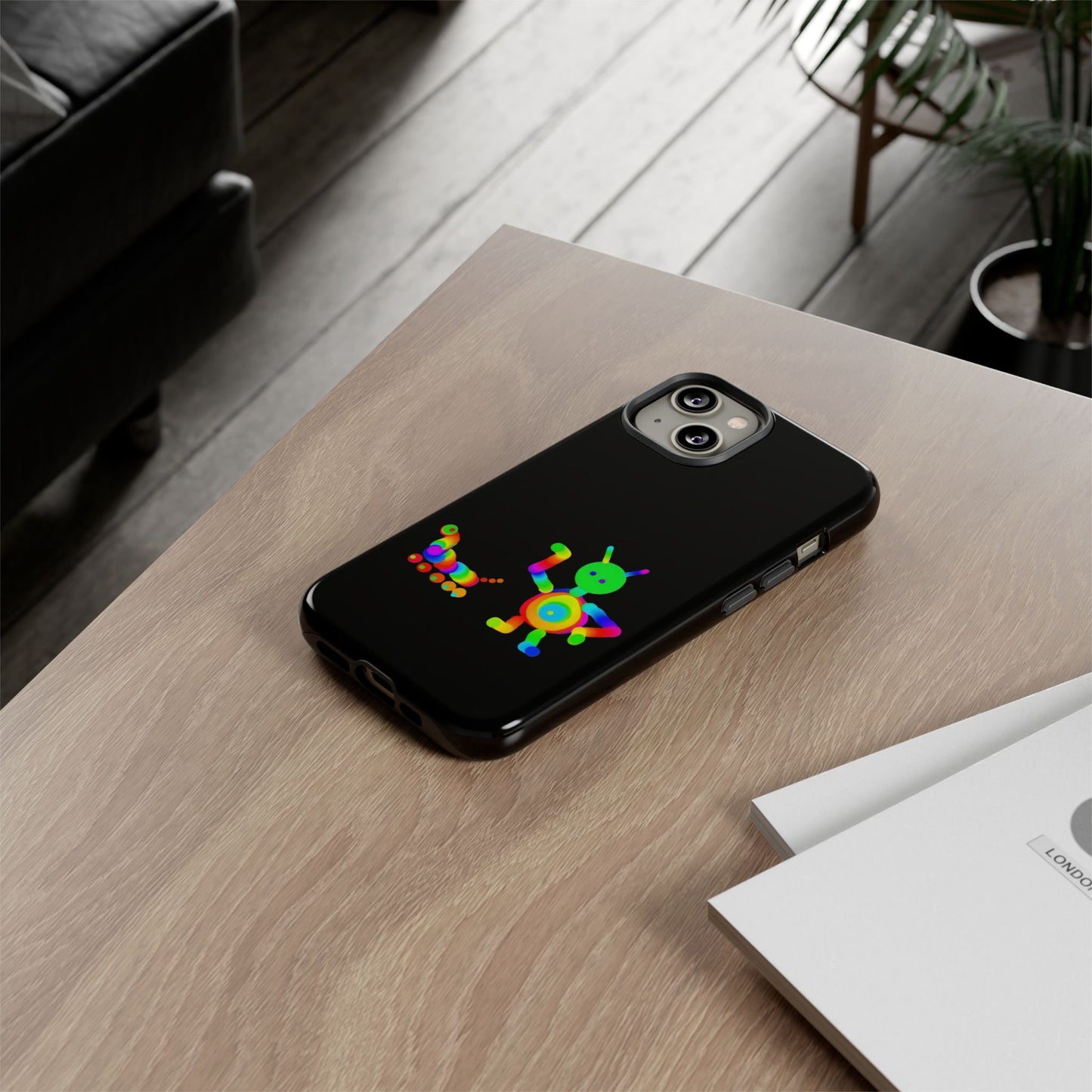 Martian with 5 Wheeled Friend / Phone Cases