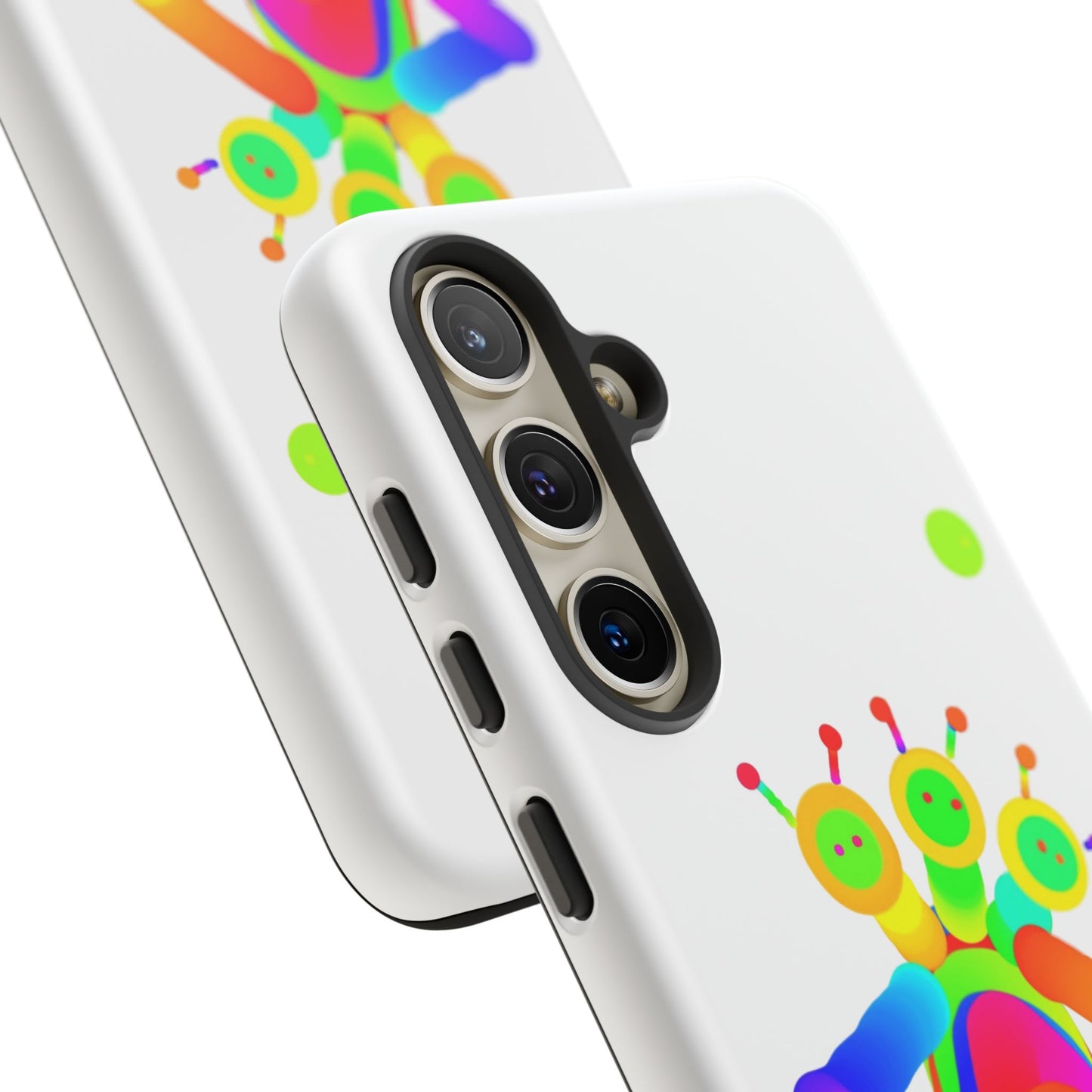 Three Headed Martian with Green Moon / Phone Cases