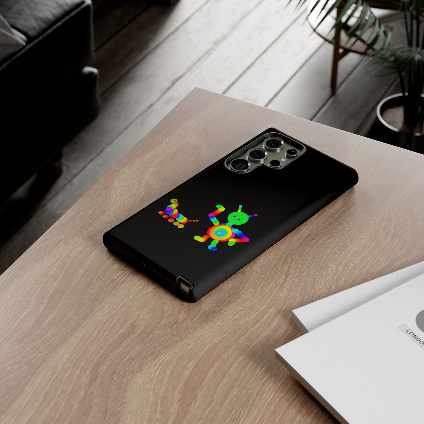 Martian with 5 Wheeled Friend / Phone Cases