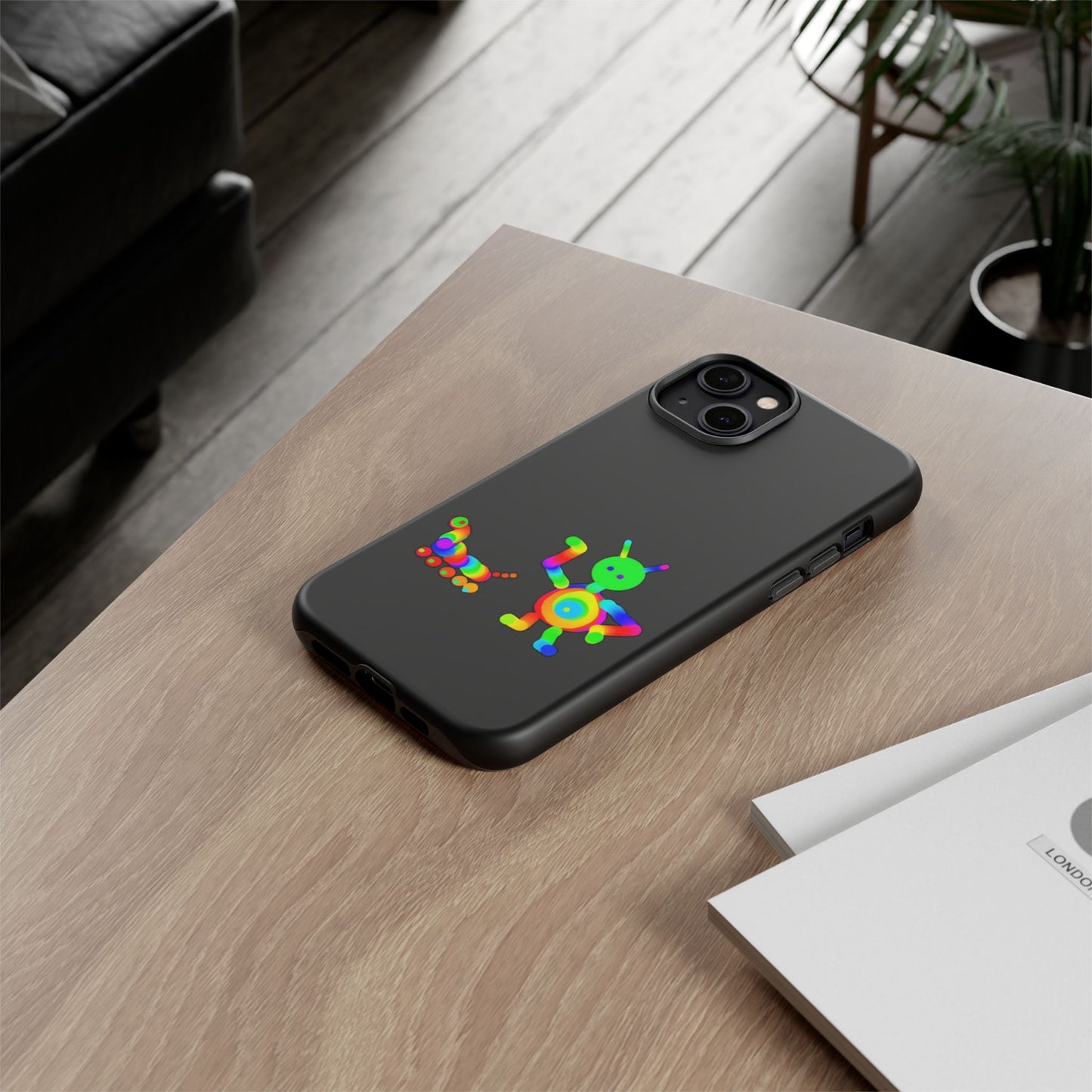 Martian with 5 Wheeled Friend / Phone Cases