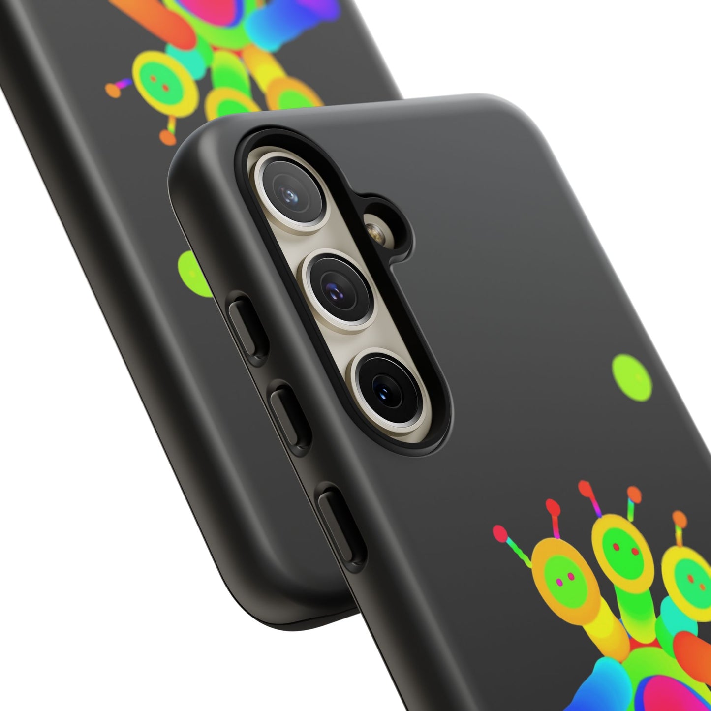 Three Headed Martian with Green Moon / Phone Cases