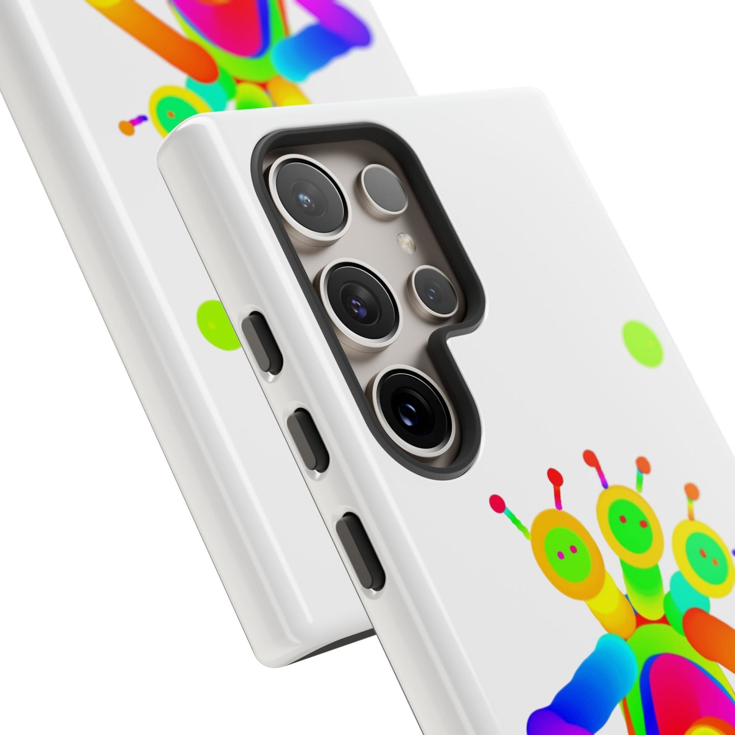 Three Headed Martian with Green Moon / Phone Cases