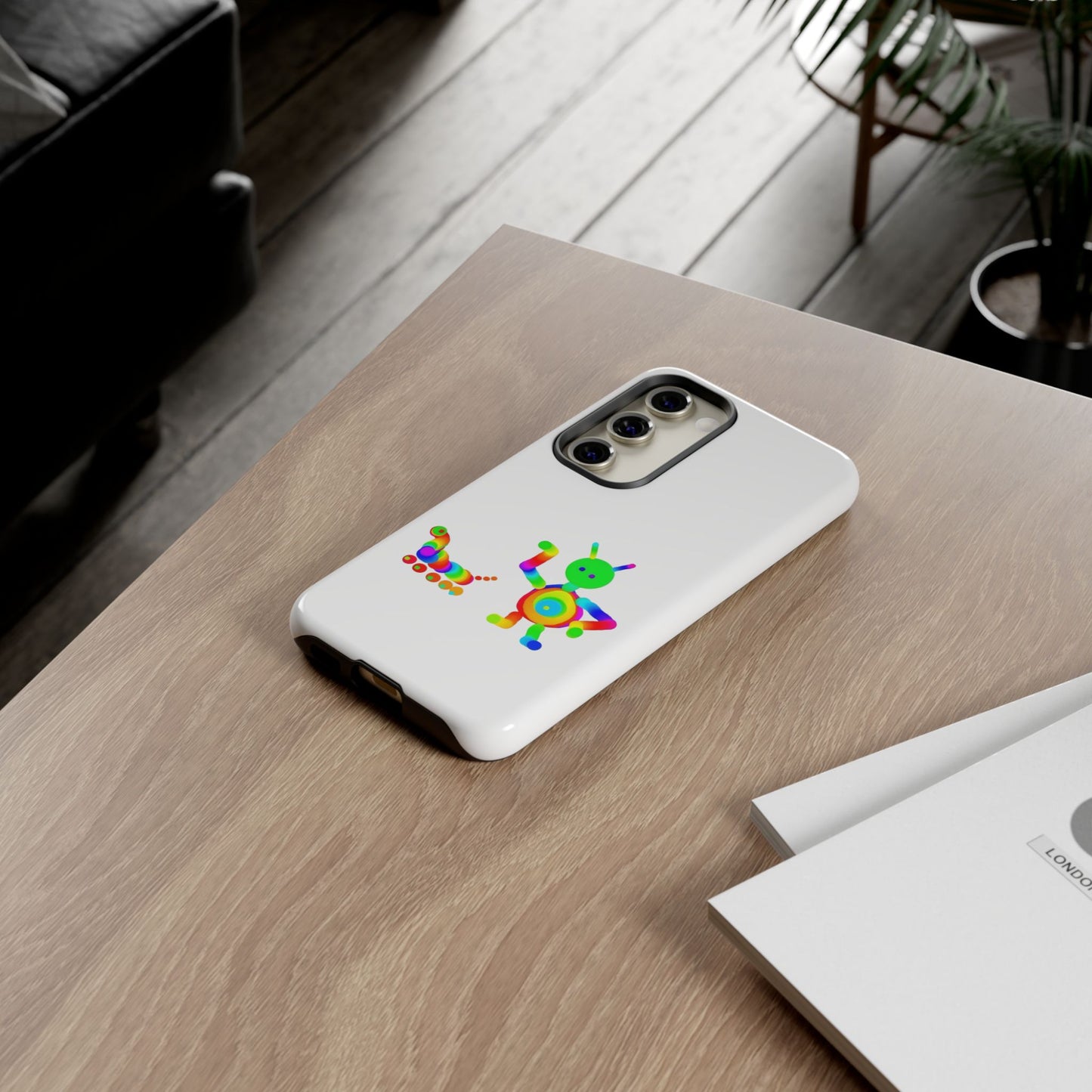 Martian with 5 Wheeled Friend / Phone Cases