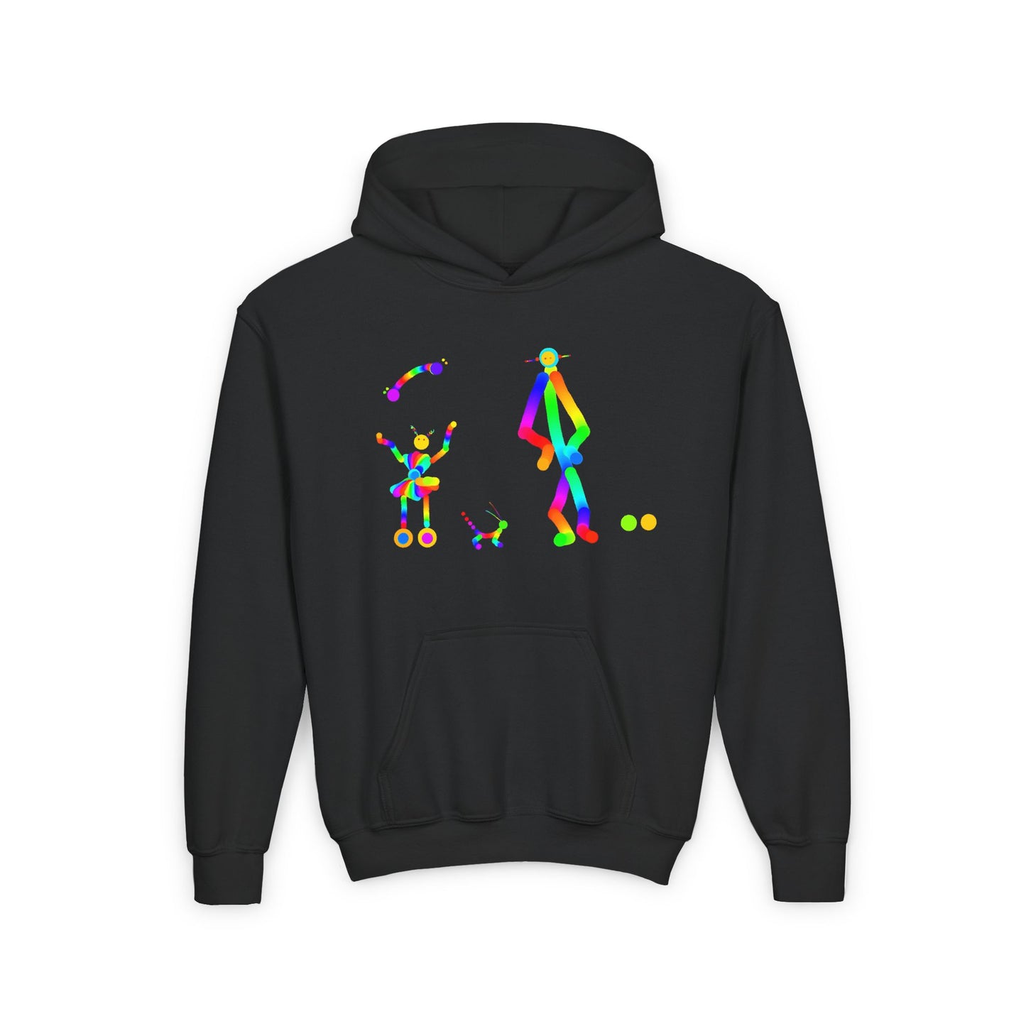 Adult and Child Martians with Friend / Children / Heavy Blend Hooded Sweatshirt
